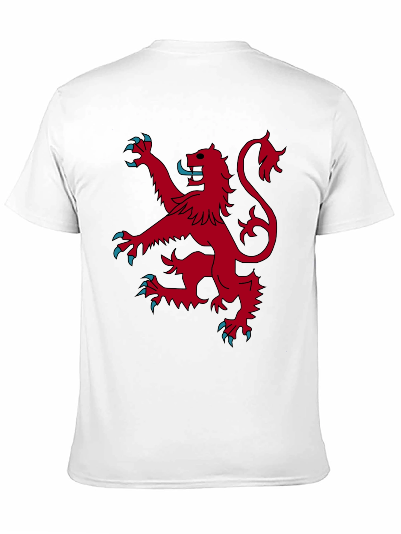 Black Red Lion Rampant Graphic Black T-Shirt view 11