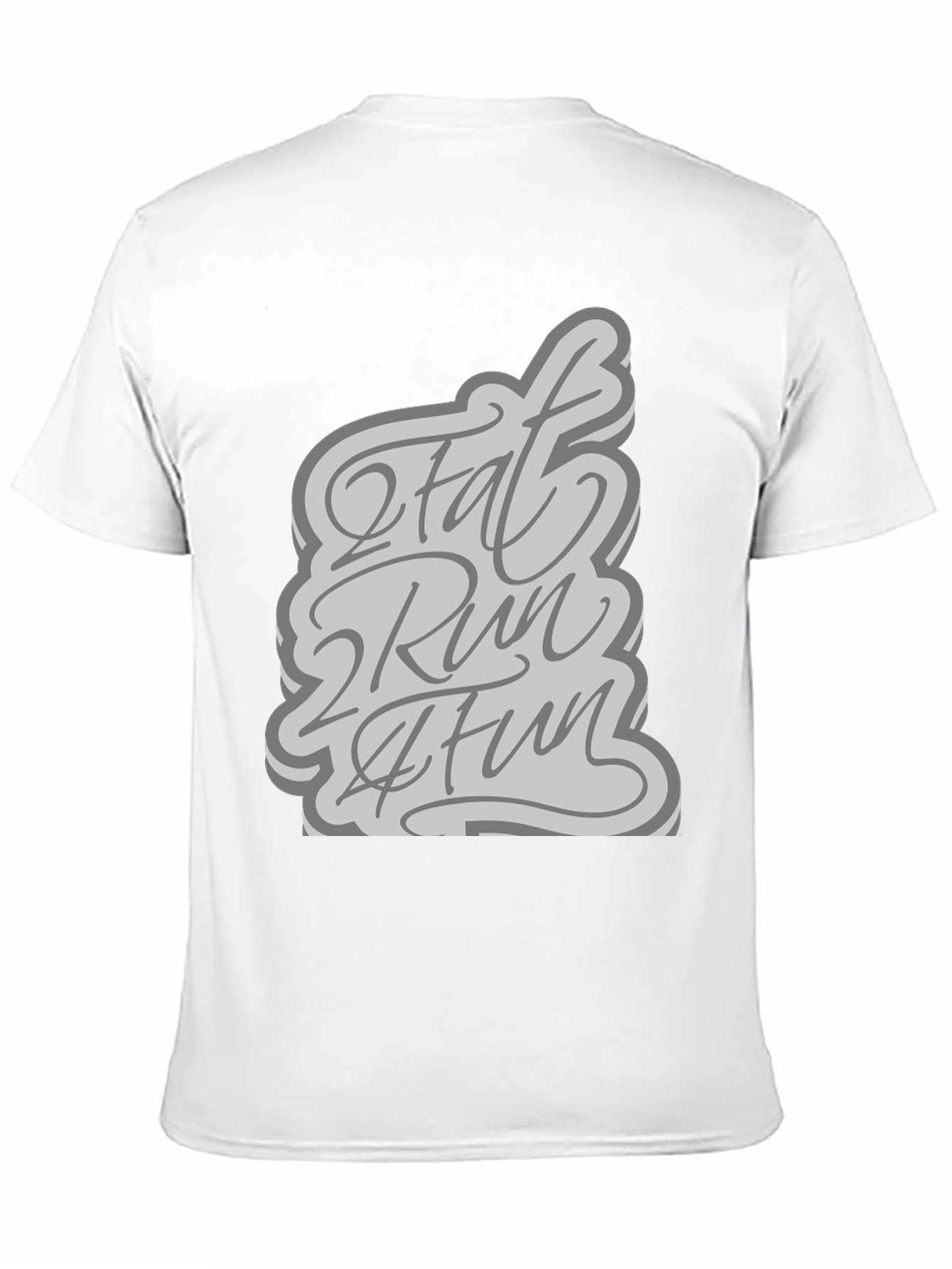 Black 2 Fat 2 Run 4 Fun Graphic Tee - Black view 11