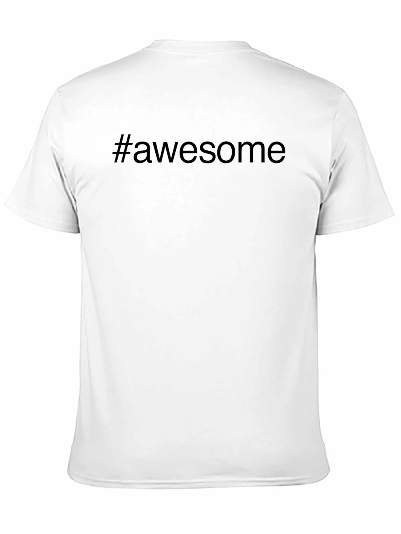 Black Awesome Graphic Tee - Black Casual T-Shirt view 11