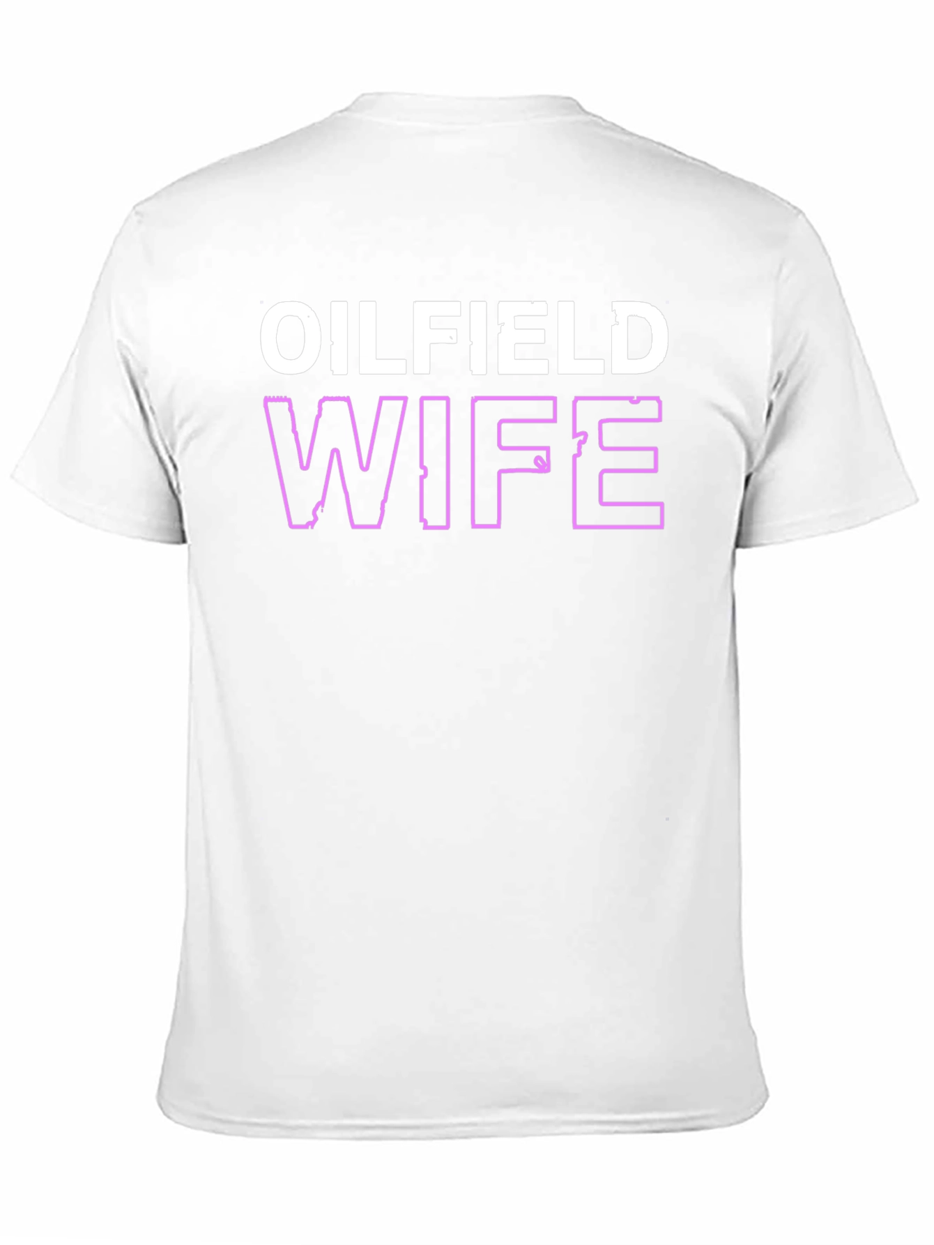 Oilfield Wife Graphic T-Shirt - Black Crew Neck Tee - 11