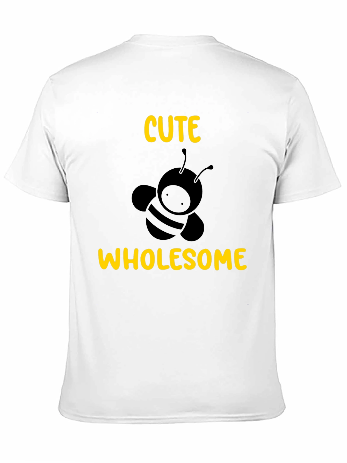 Black Cute Wholesome Bee Graphic Tee - Black T-Shirt view 11