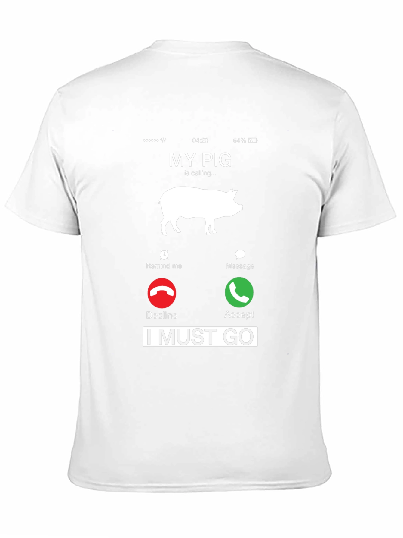 Black My Pig Is Calling T-Shirt Funny Animal Lover Tee view 11