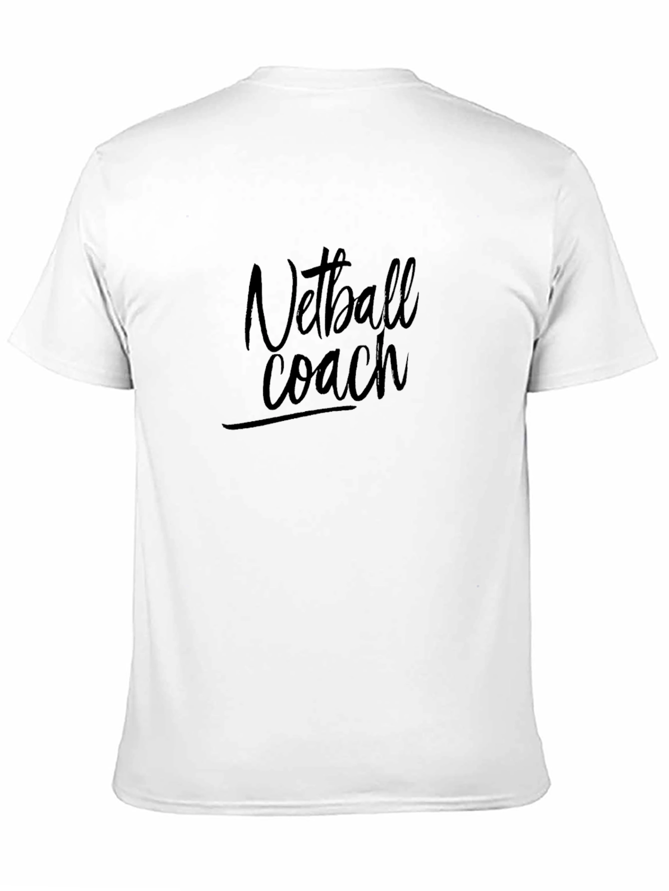 Black Netball Coach Black T-Shirt view 11