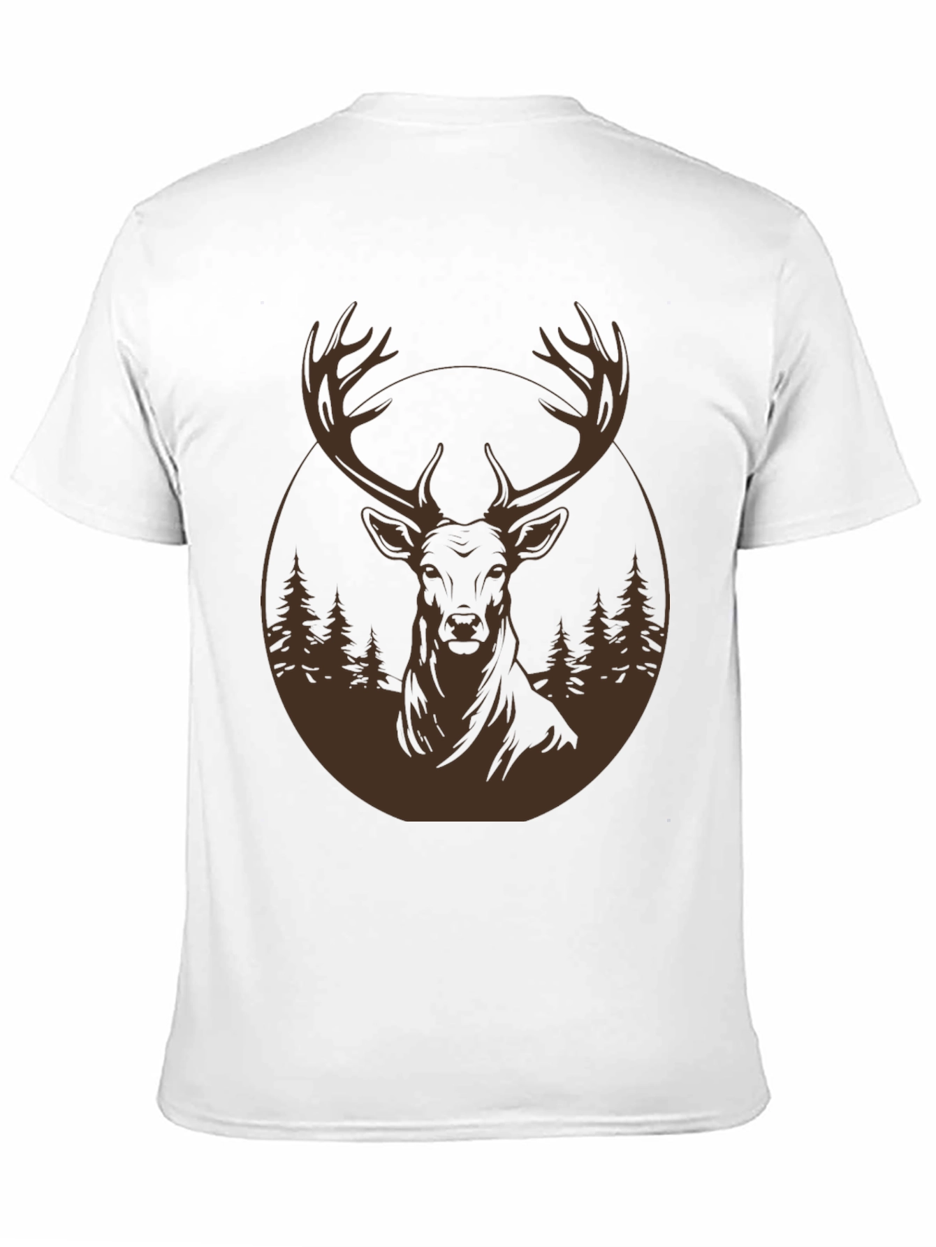 Deer Forest Graphic T-Shirt - 11