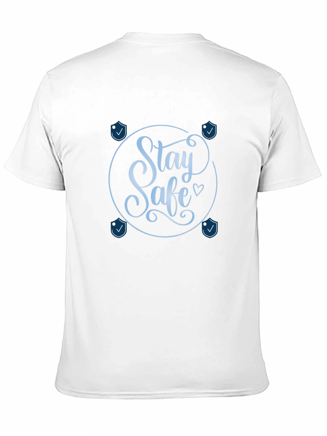 Black Stay Safe Graphic Tee - Stylish Protection view 11