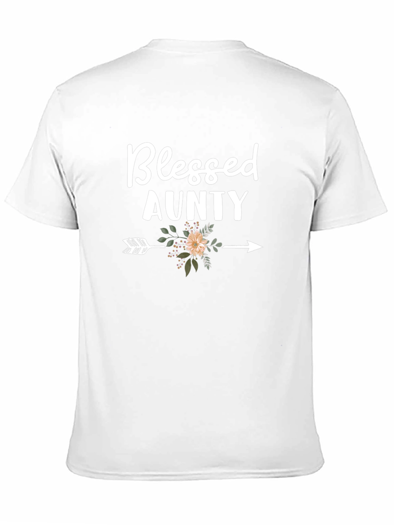Black Blessed Aunty Arrow Graphic T-Shirt view 11