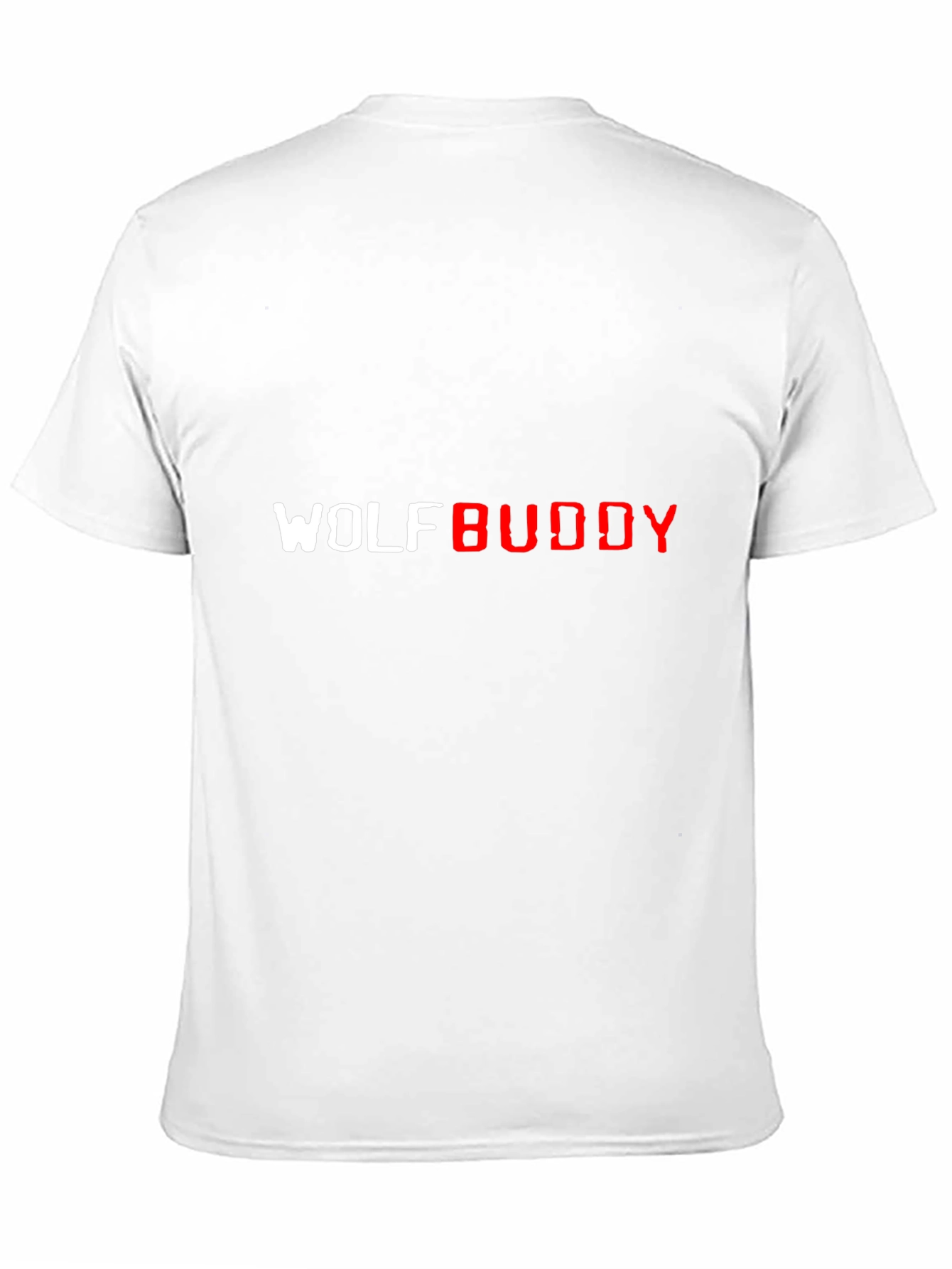 Black Wolf Buddy Graphic Tee - Black Casual T-Shirt view 11