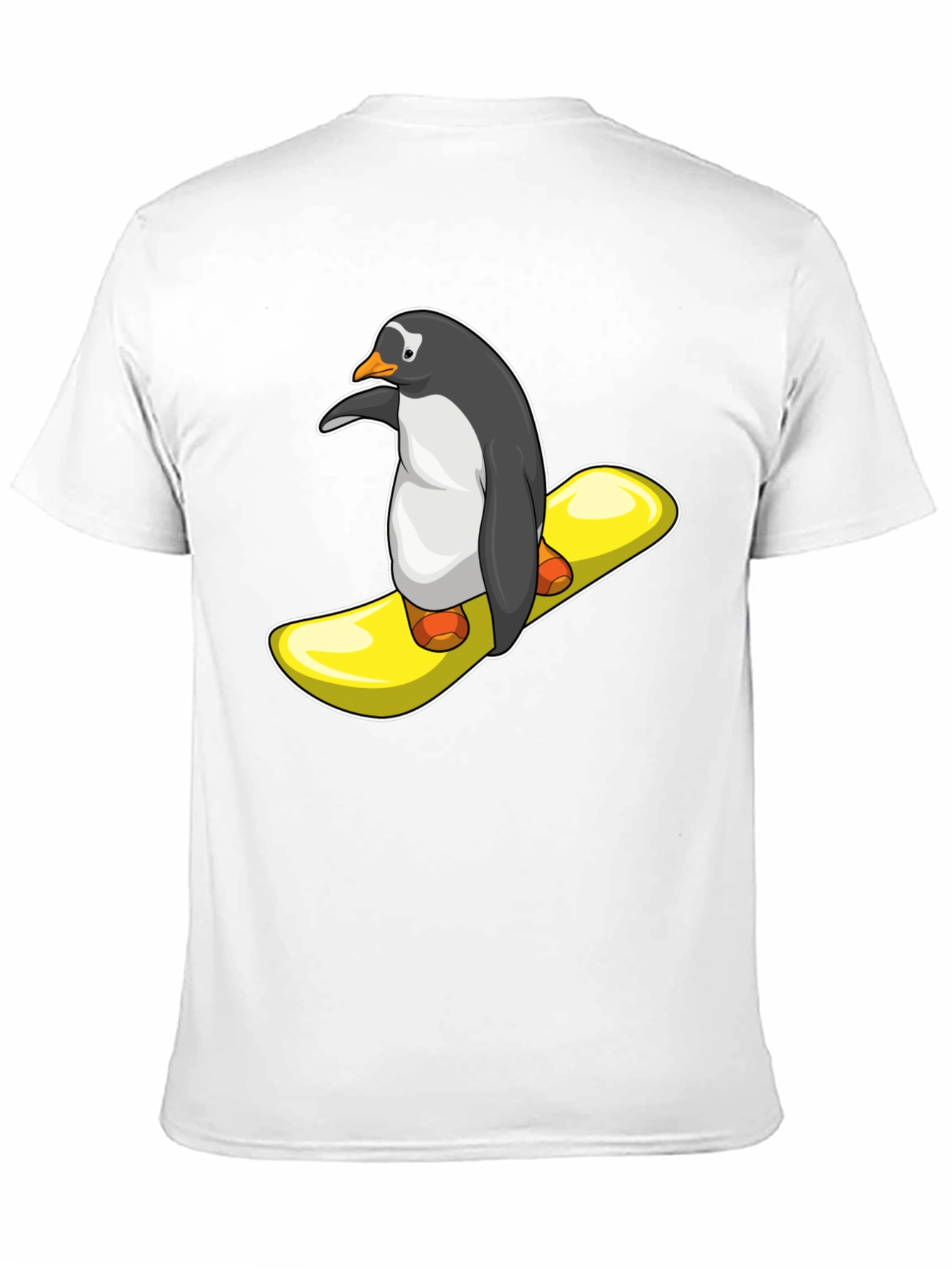 Black Penguin Snowboard T-Shirt - Unique Graphic Tee view 11