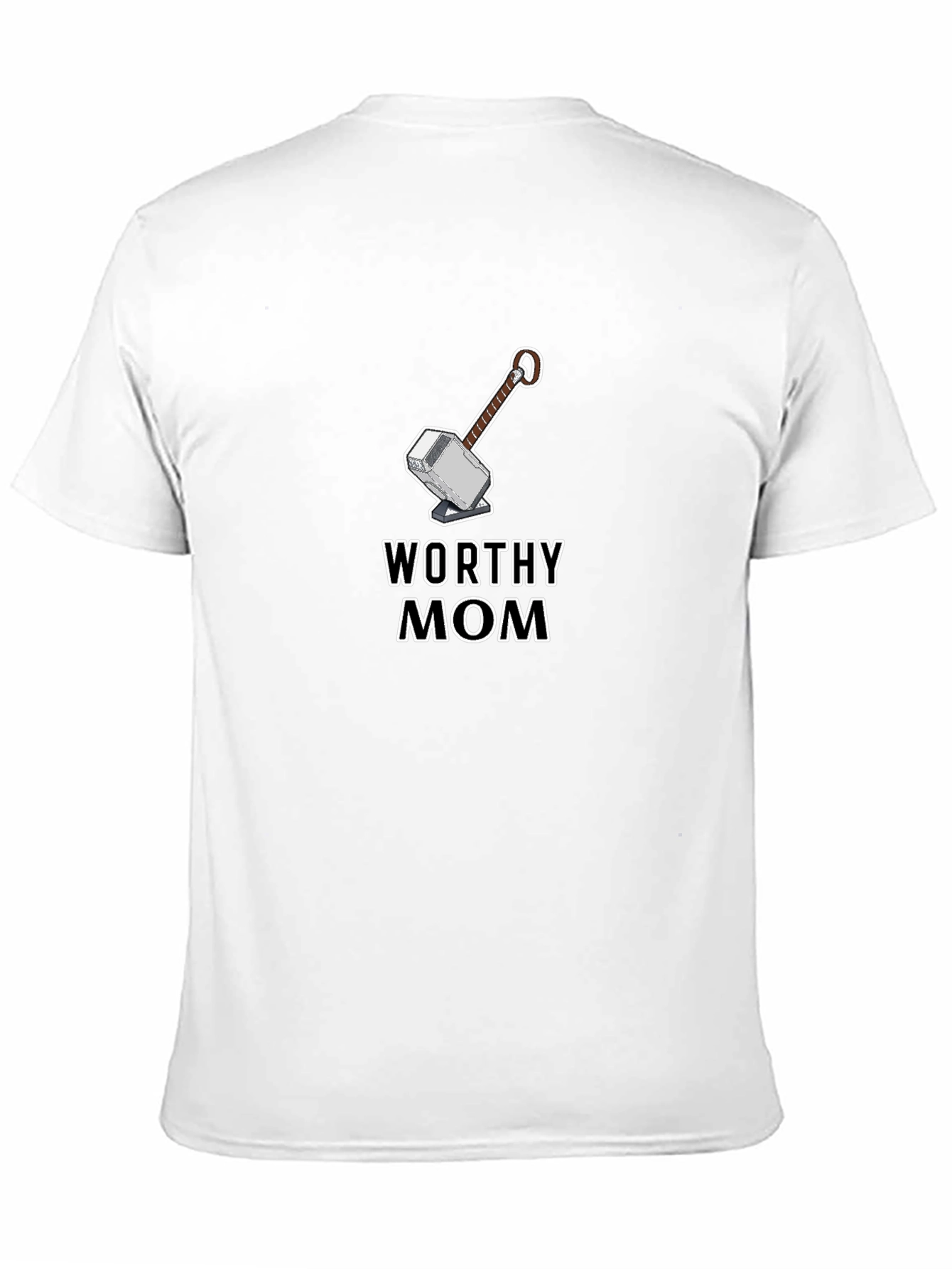 Worthy Mom Graphic Tee - Thor Hammer Design - 11