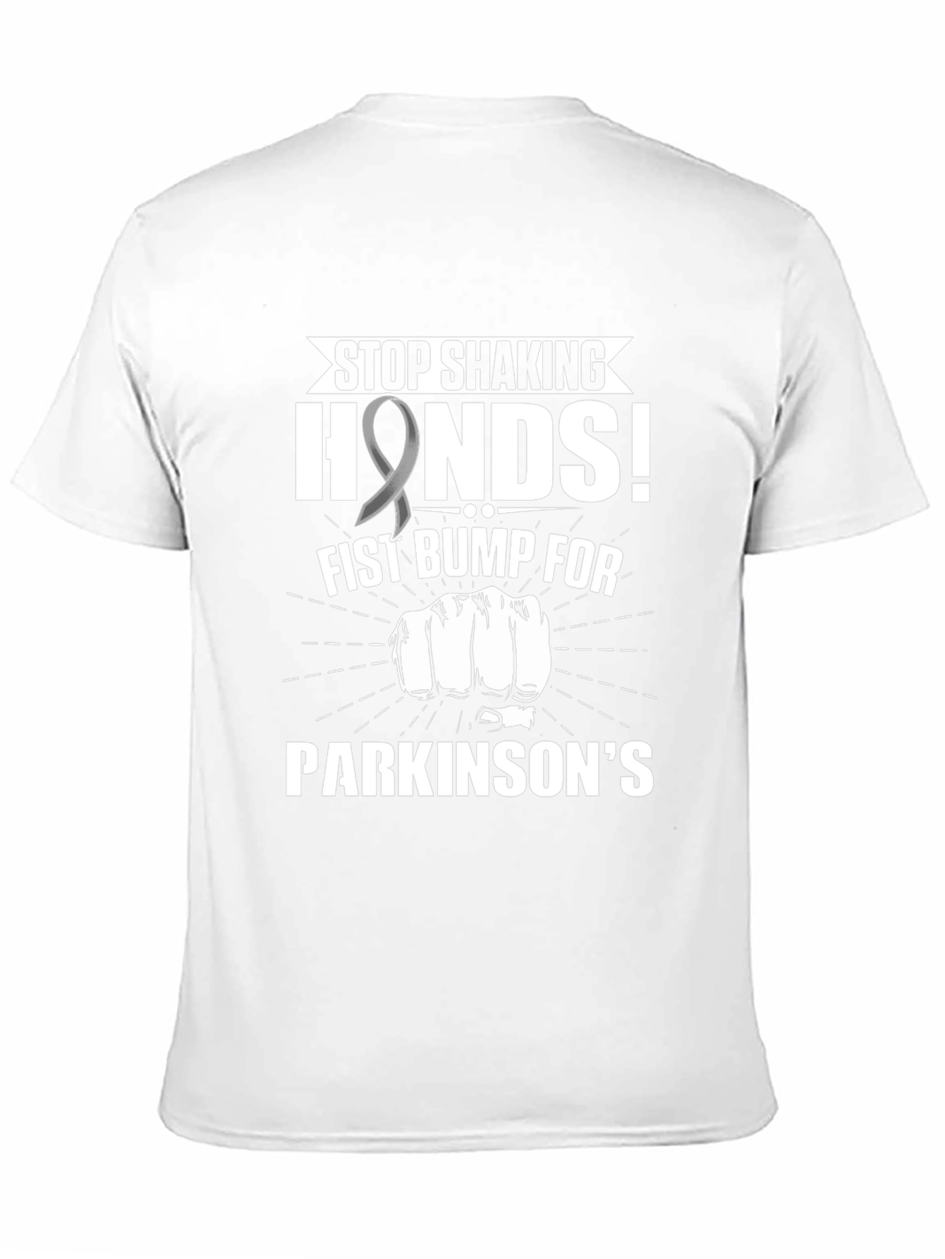 Stop Shaking Hands Parkinson's Awareness T-Shirt - 11