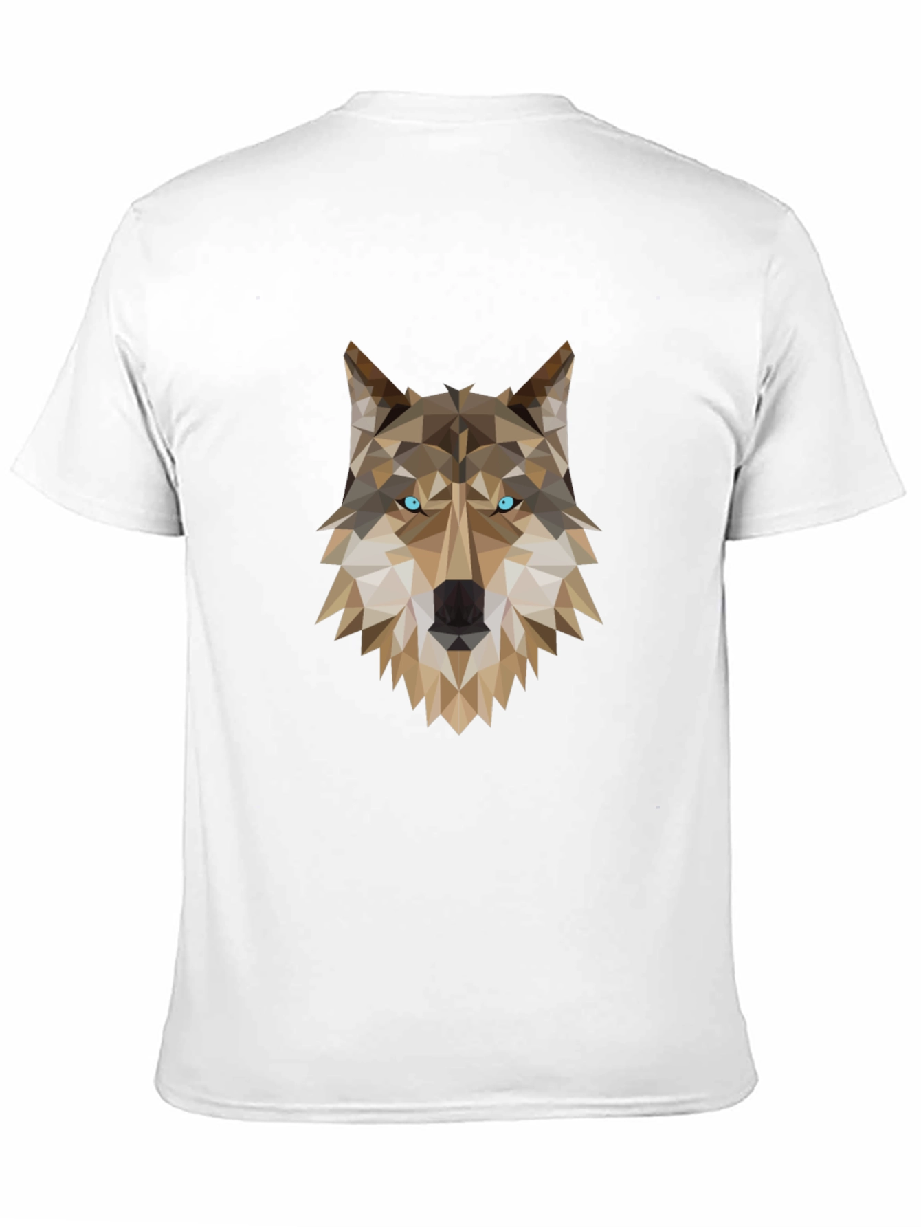 Black Geometric Wolf Graphic Tee - Black view 11