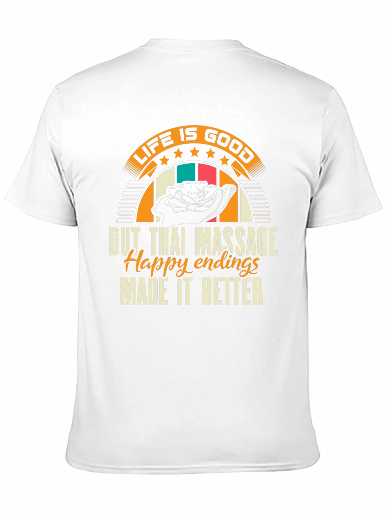 Black Life is Good Thai Massage T-Shirt view 11