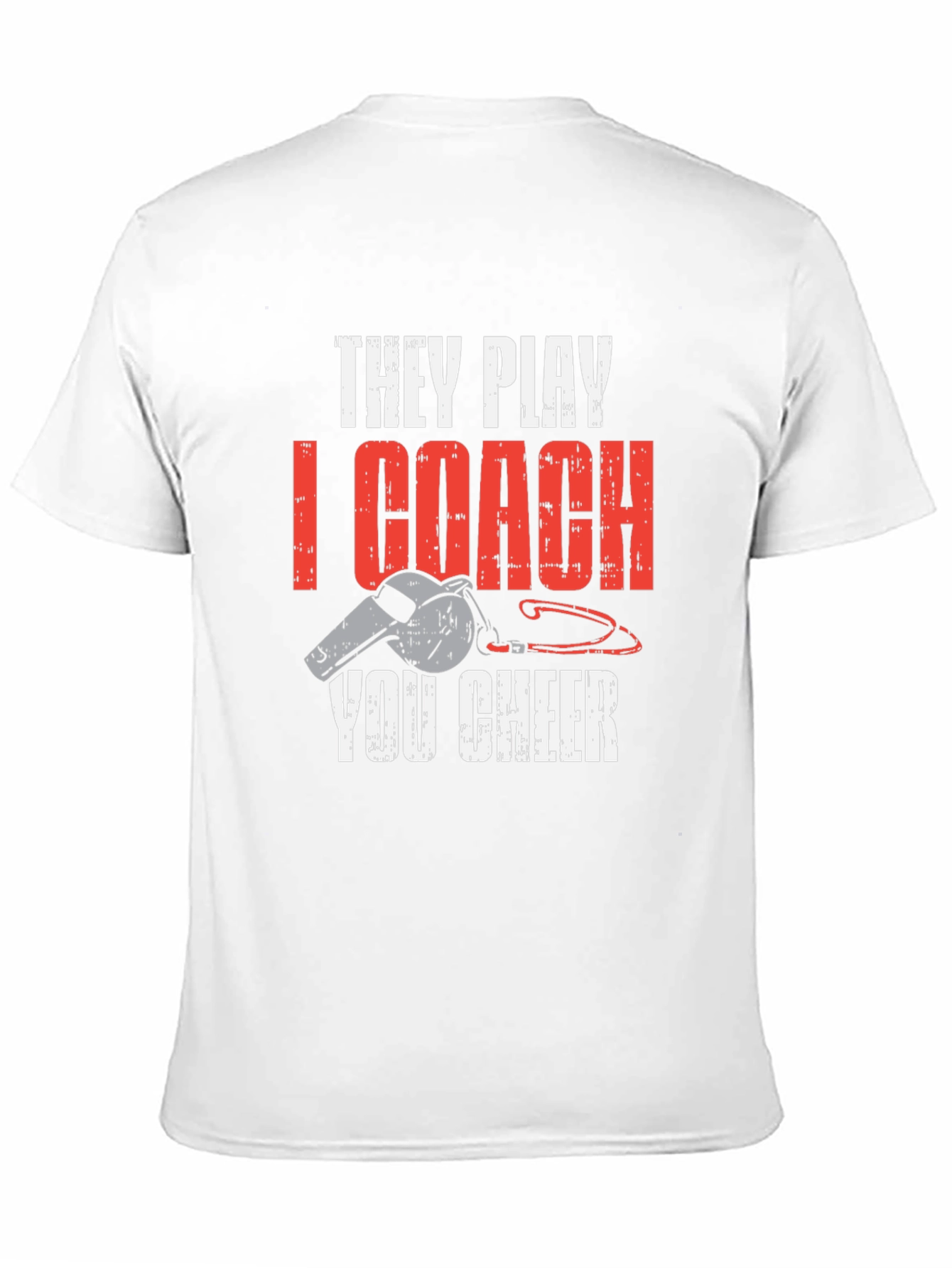 Black They Play I Coach You Cheer T-Shirt view 11