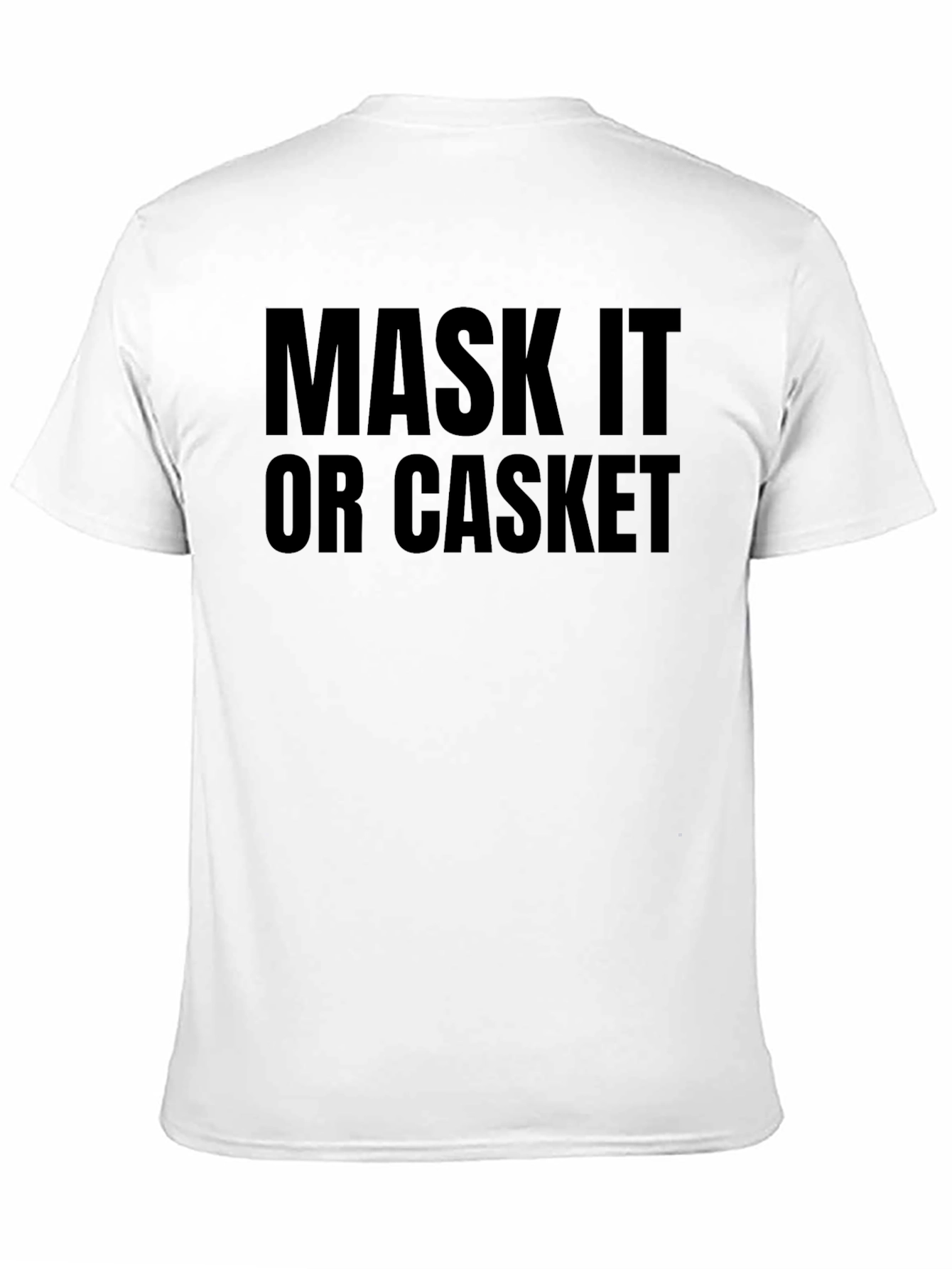 Black Mask It Or Casket Graphic Tee - Unisex view 11
