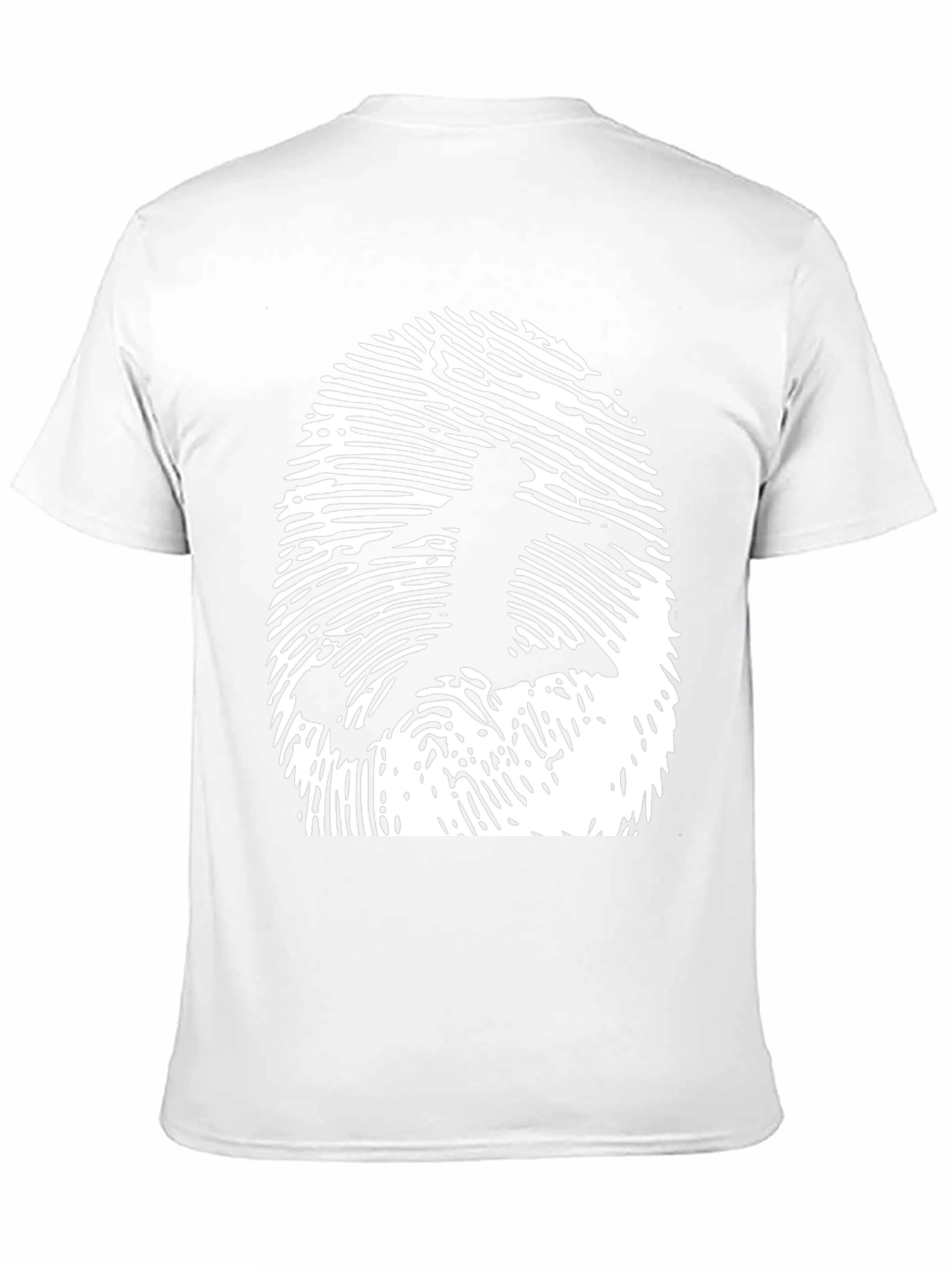Black Soccer Fingerprint Graphic Tee - Black Cotton T-Shirt view 11