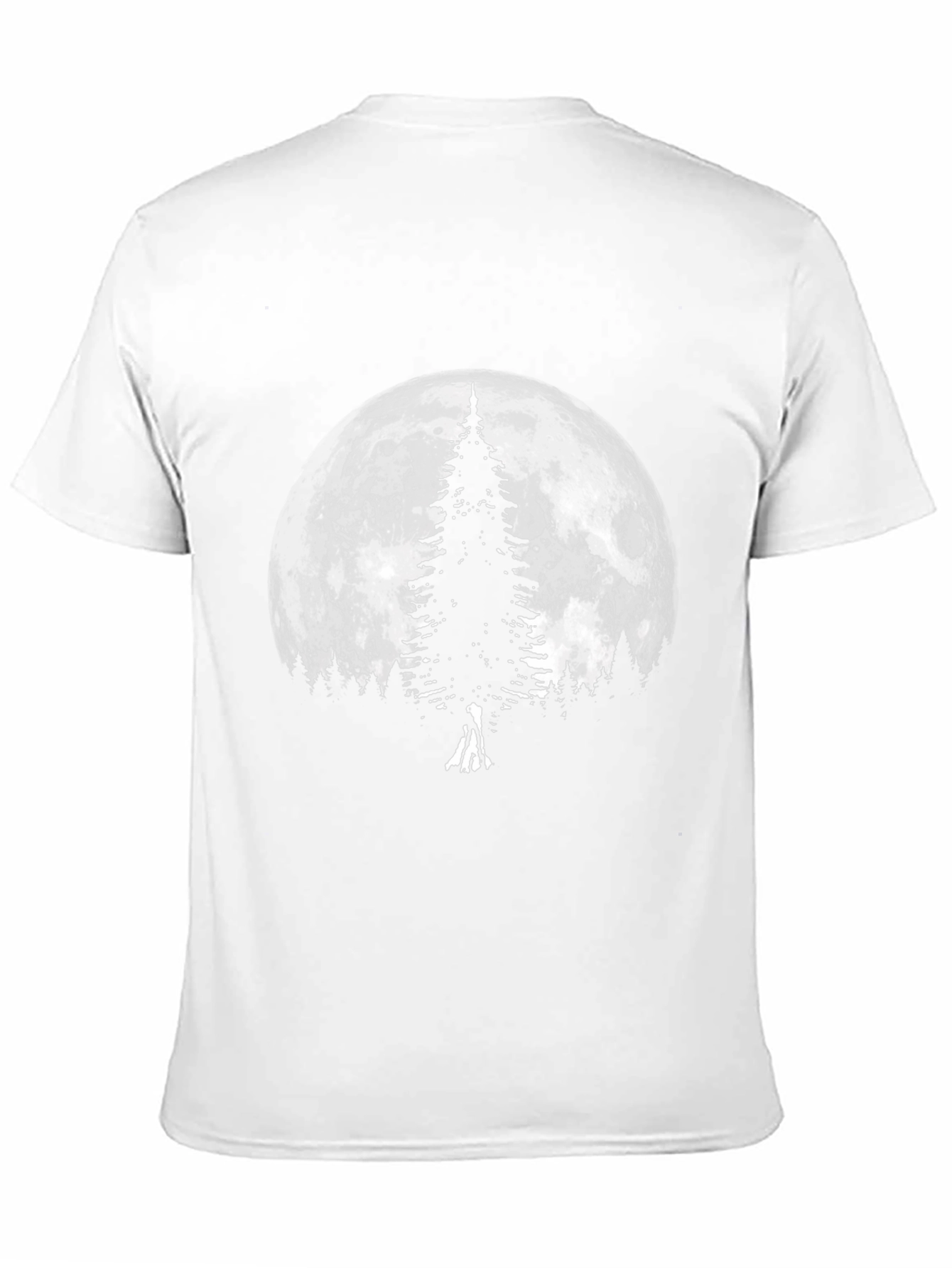 Black Moonlit Tree Graphic T-Shirt - Black view 11