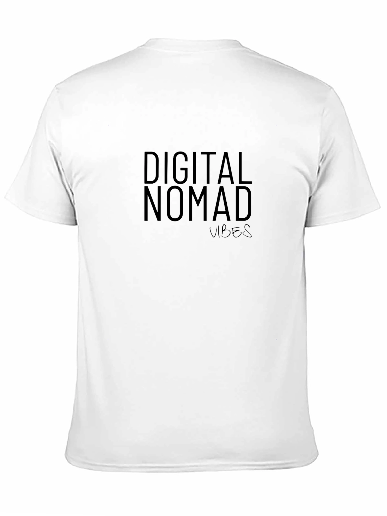 Black Digital Nomad Vibes Black T-Shirt view 11