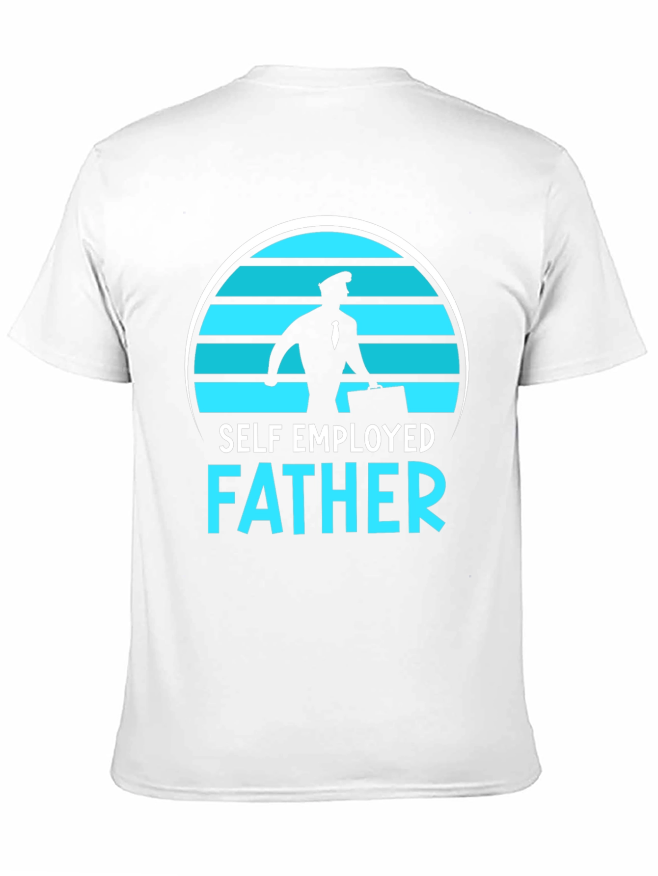 Black Self Employed Father Graphic T-Shirt view 11