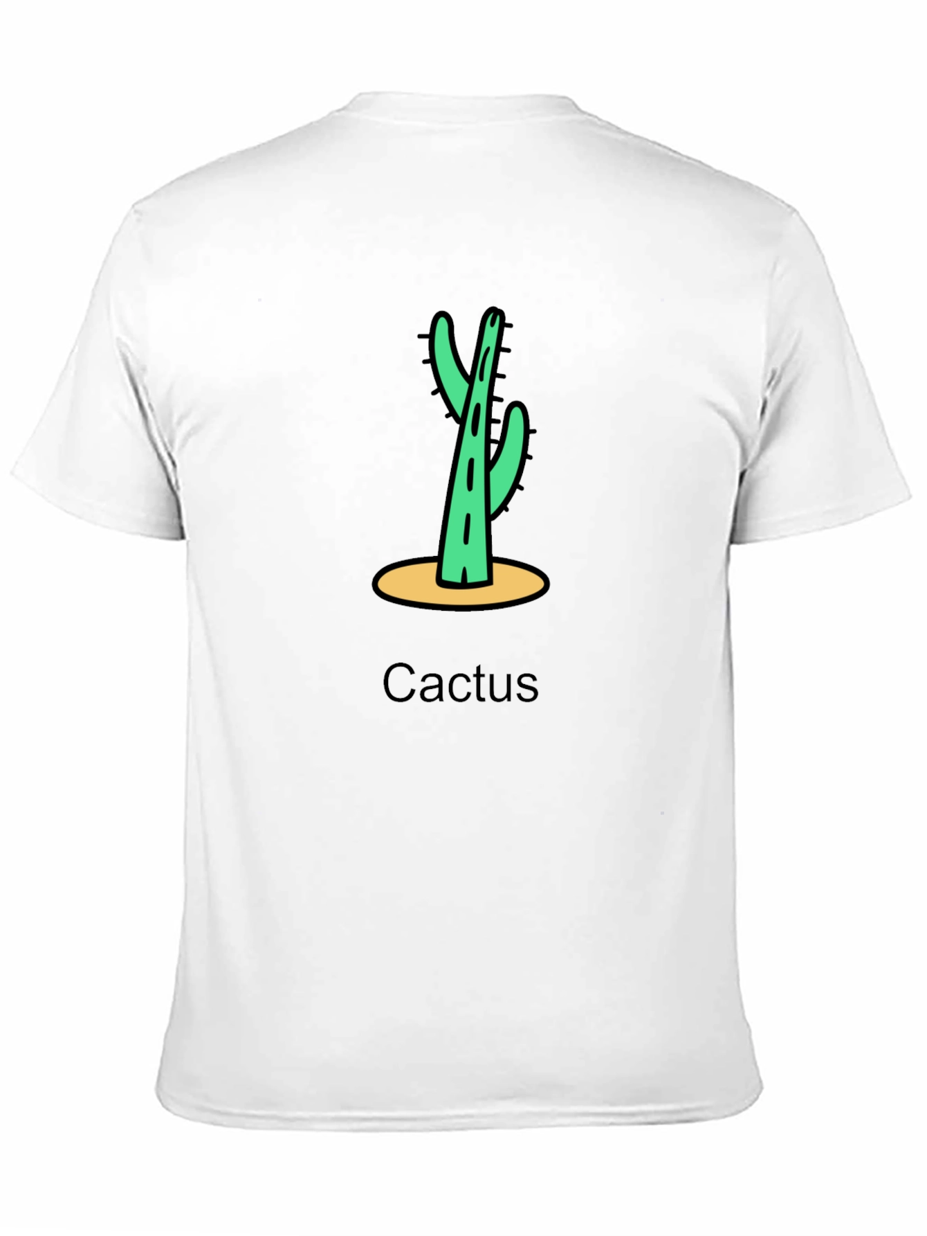 Black Cactus Graphic Tee - Casual Desert Style view 11