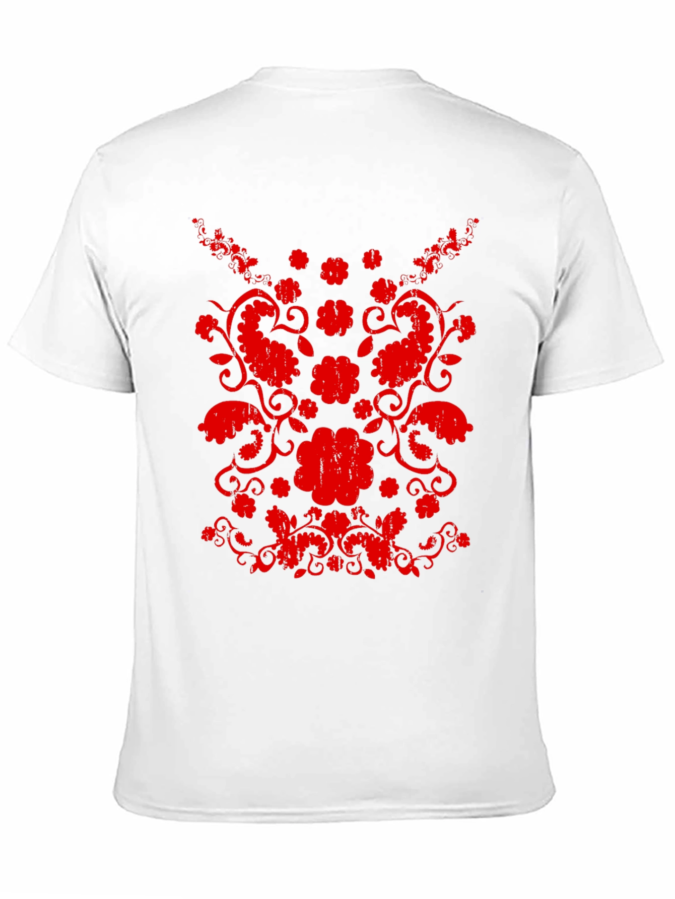 Black Floral Paisley Graphic Black T-Shirt view 11