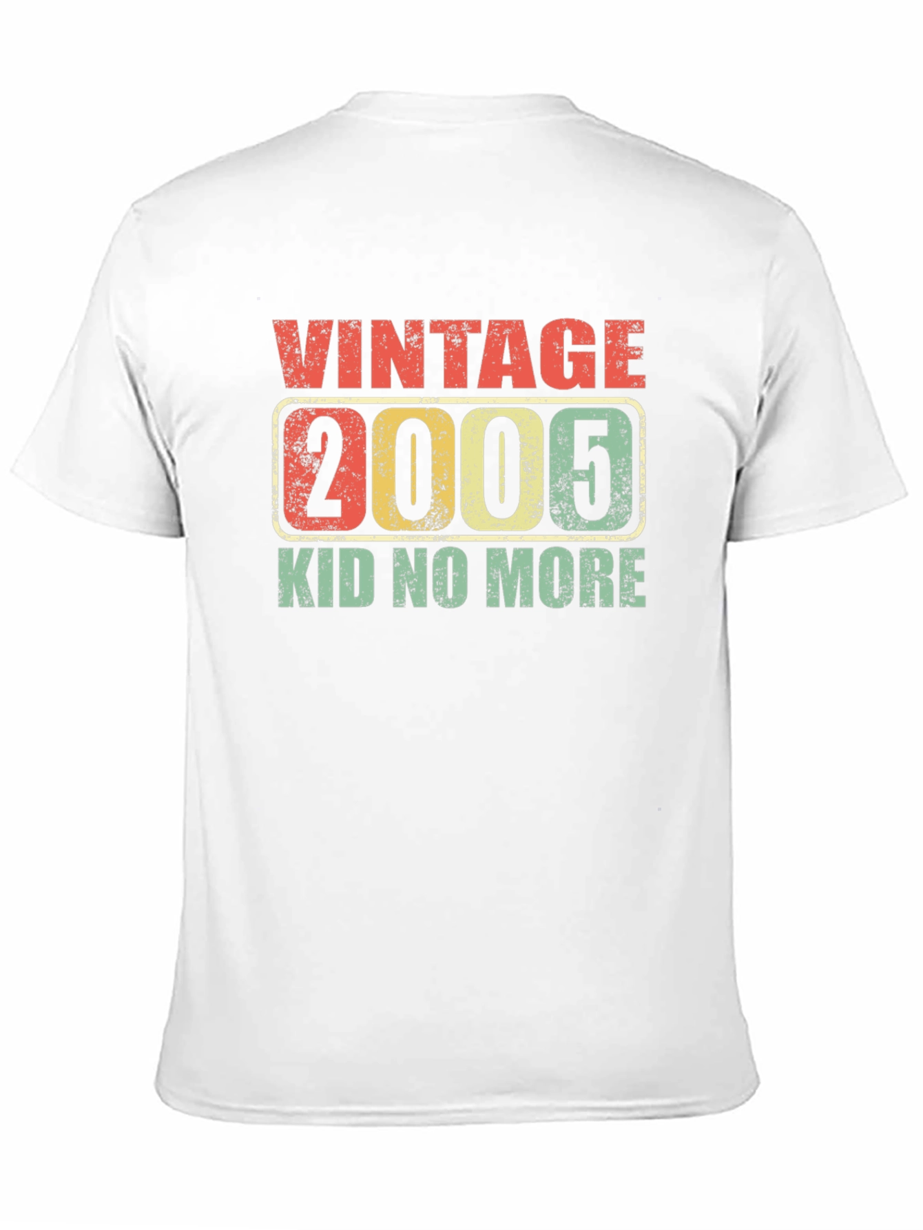 Black Vintage 2005 Birthday T-Shirt - Kid No More! view 11