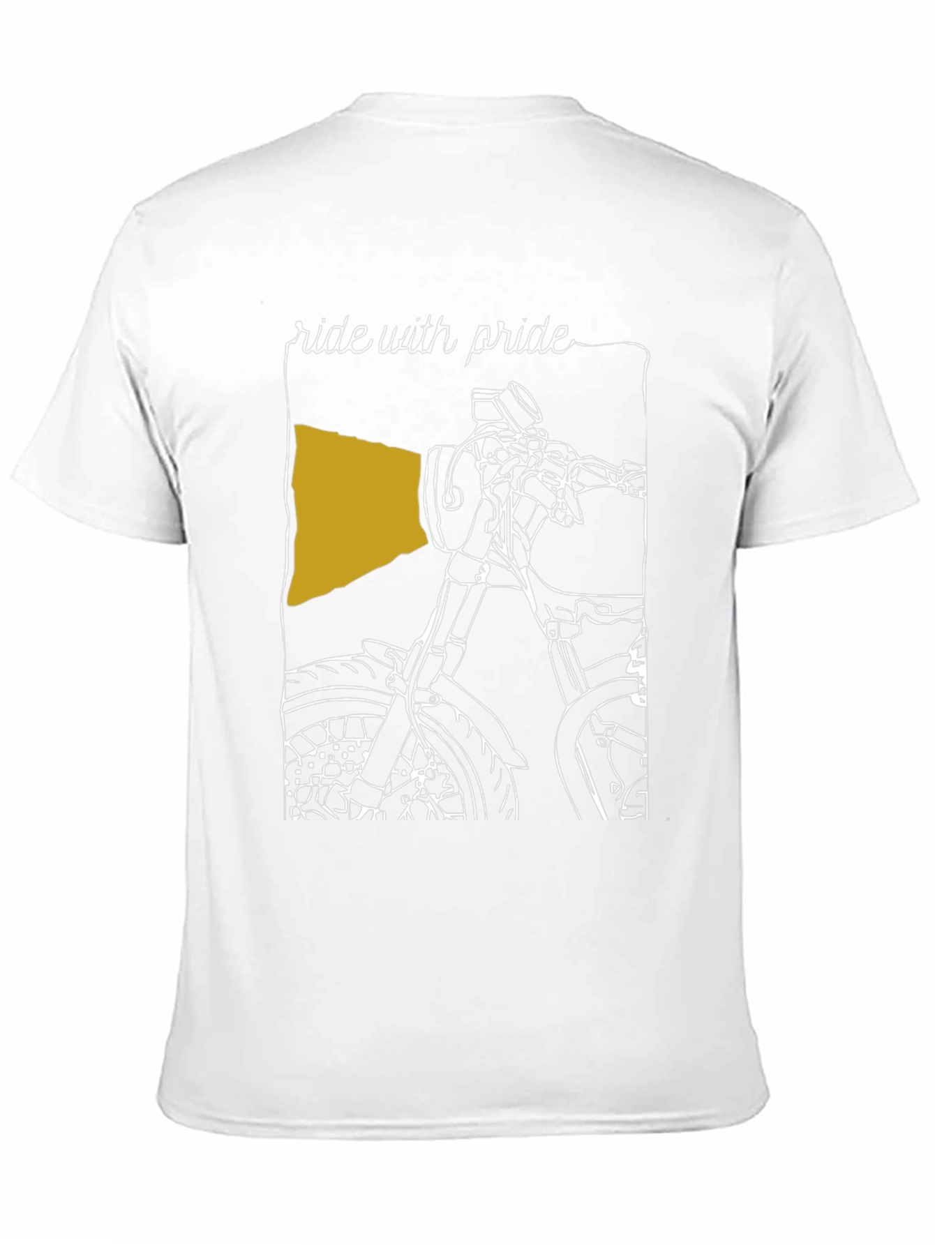 Black Ride with Pride T-Shirt - Motorcycle Design view 11