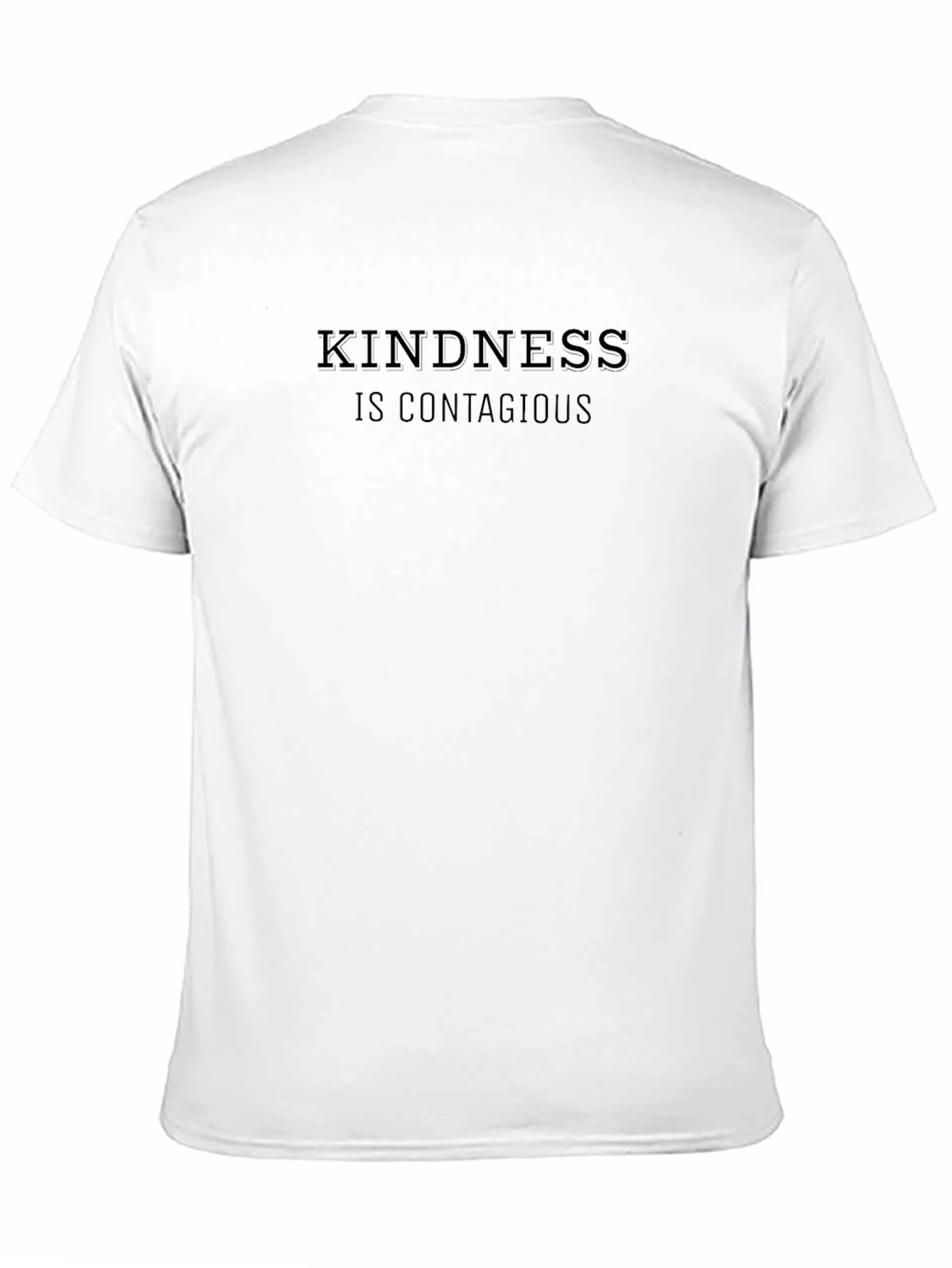 Black Kindness Is Contagious Black Graphic Tee view 11