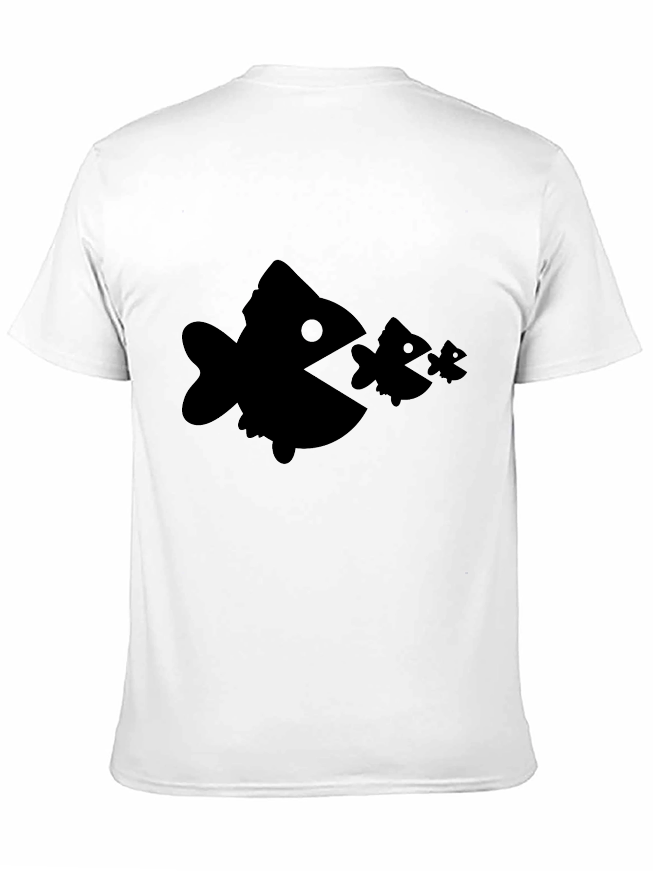 Fish Eat Fish Black Graphic Tee - 11