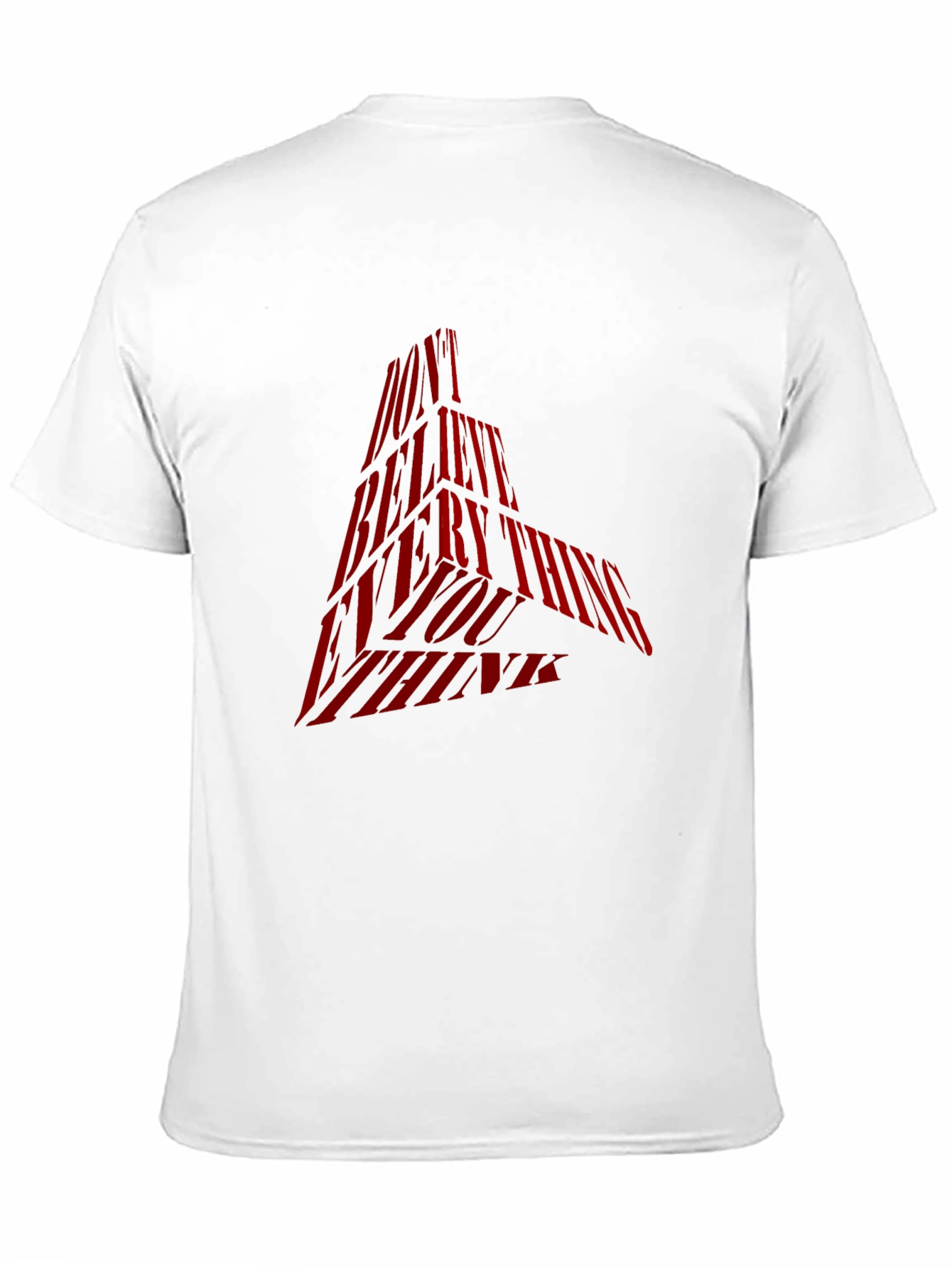 Black Statement Graphic Tee - Don't Believe Everything You Think view 11