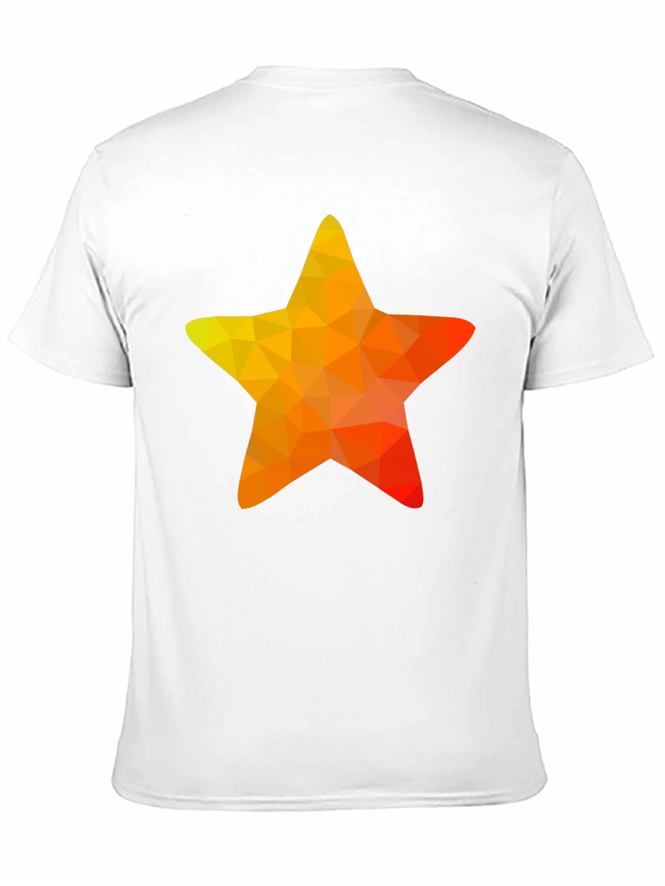 Black Geometric Star Graphic Tee - Casual Black T-Shirt view 11