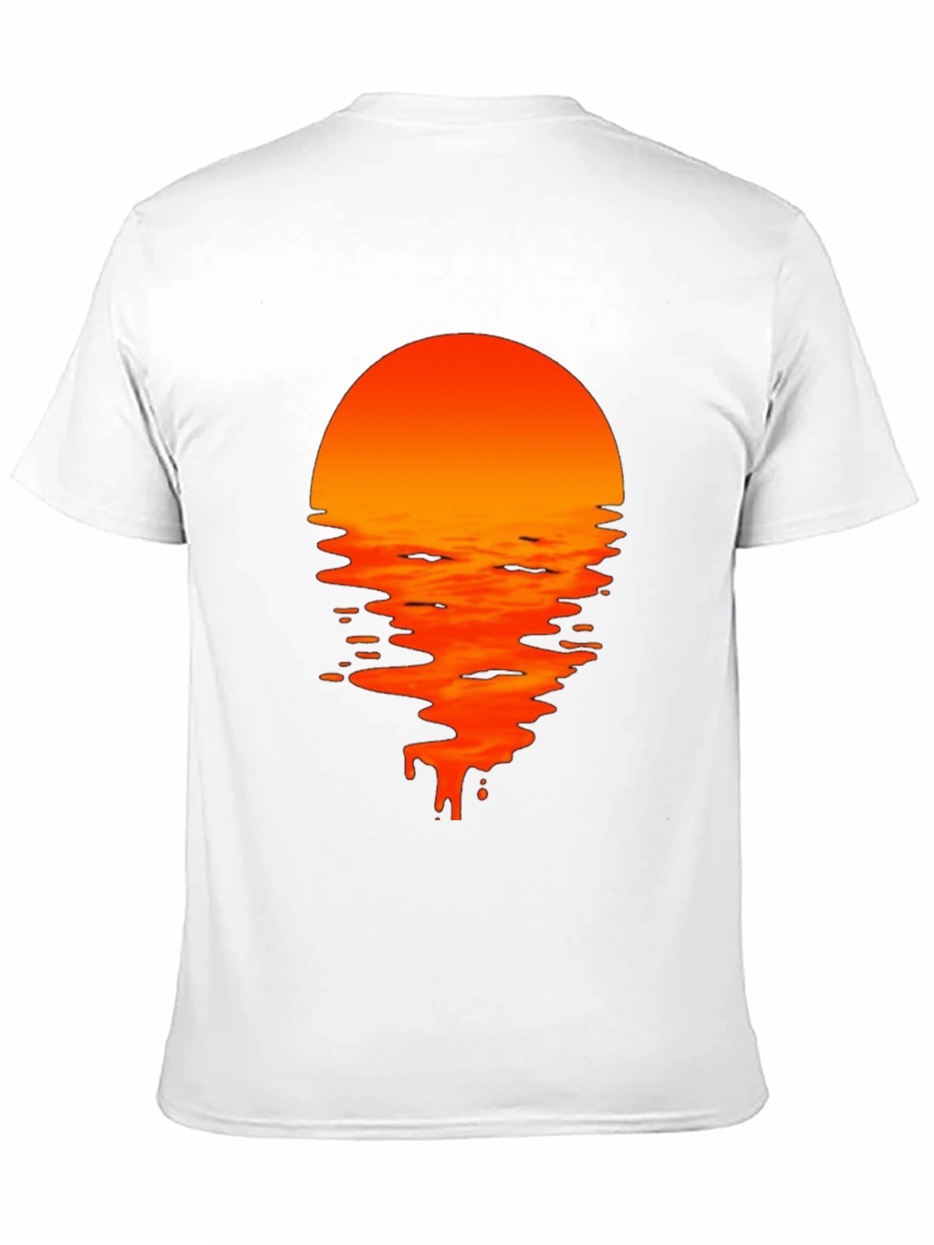 Black Sunset Drip Graphic Tee - Black view 11