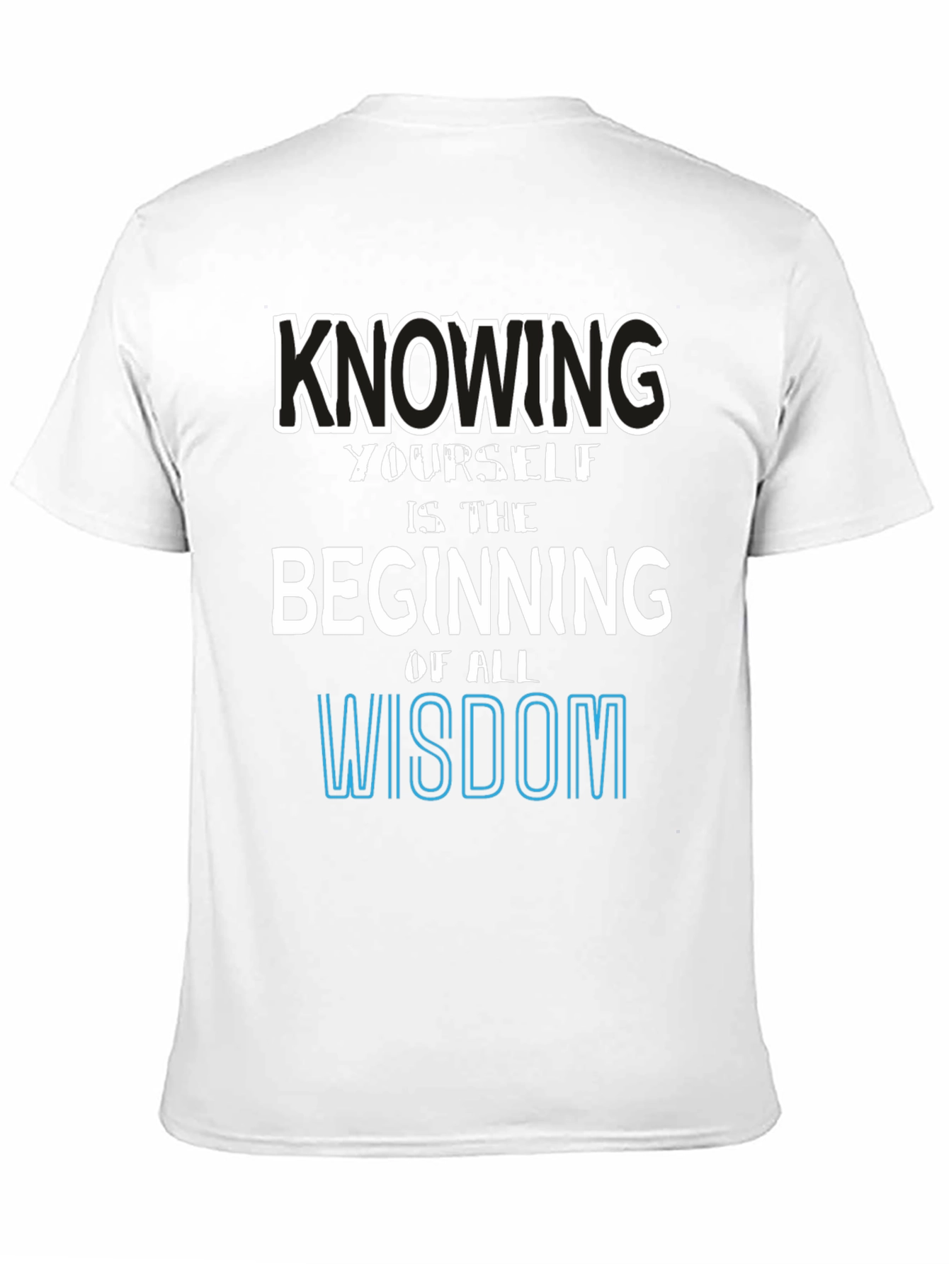 Black Knowing Yourself Wisdom Graphic Tee view 11