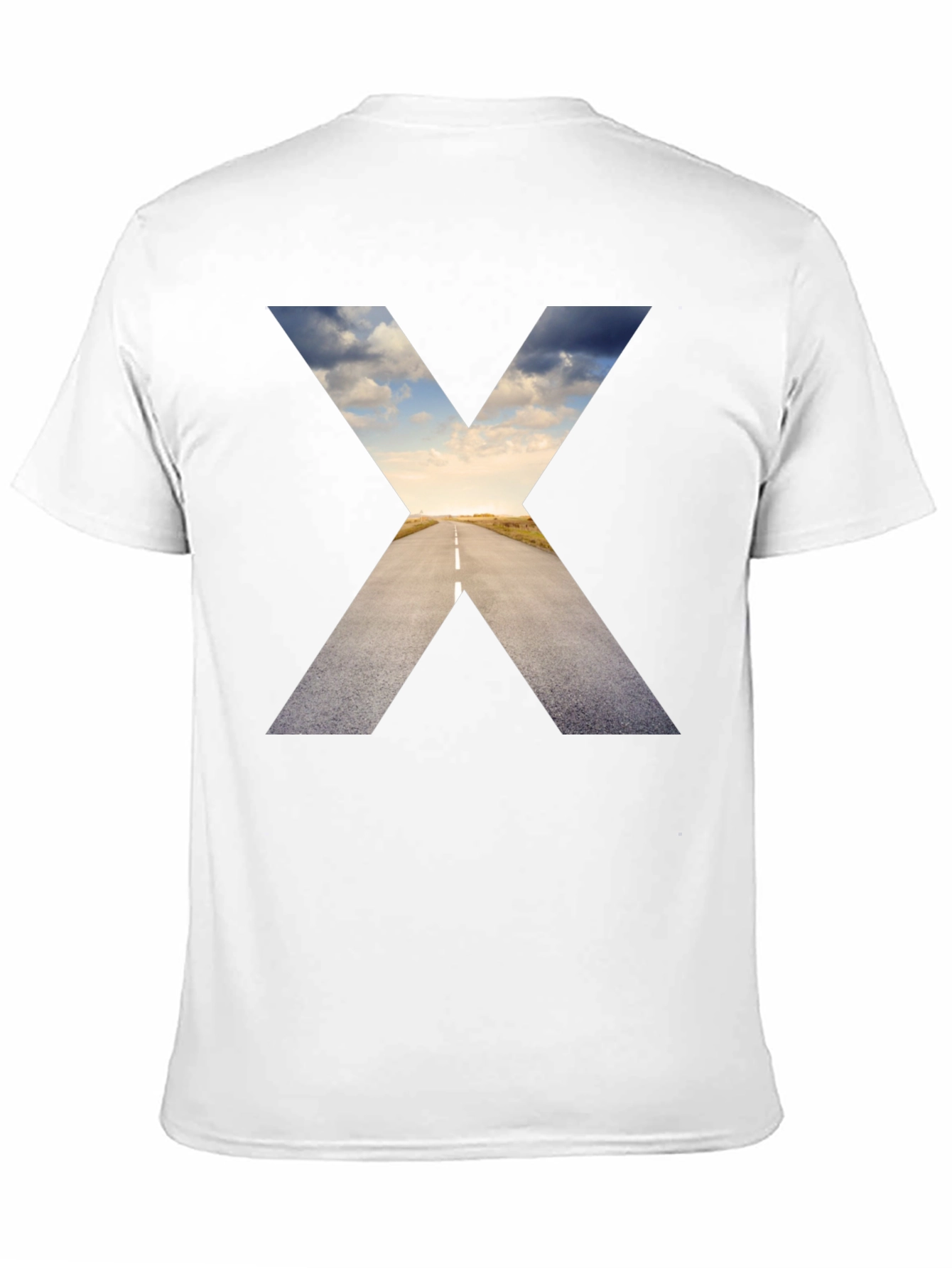 Black Road to Horizon Graphic Tee - Black Cotton Shirt view 11