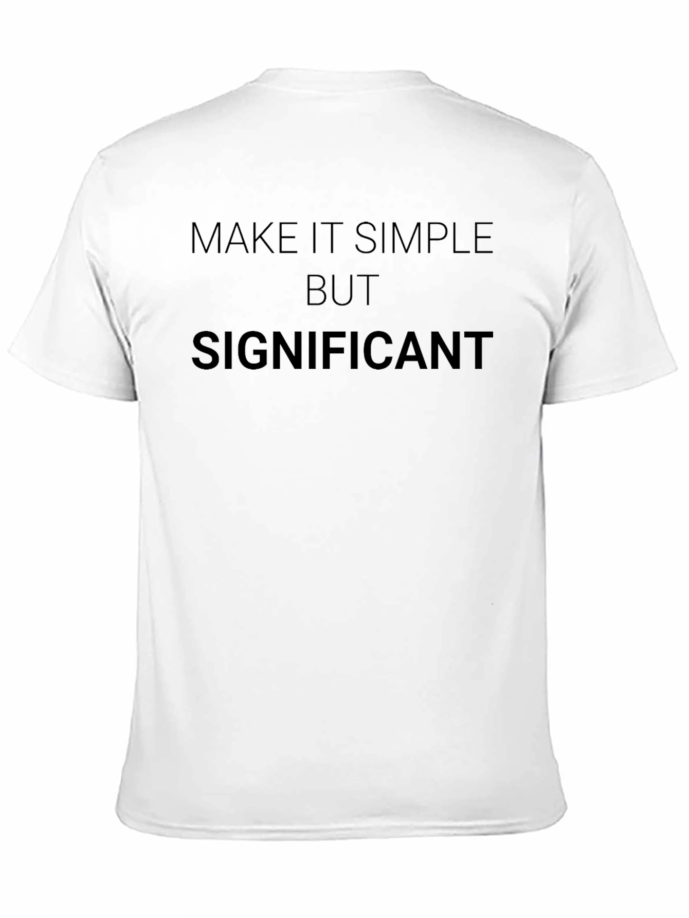 Black Simple but Significant Black T-Shirt view 11