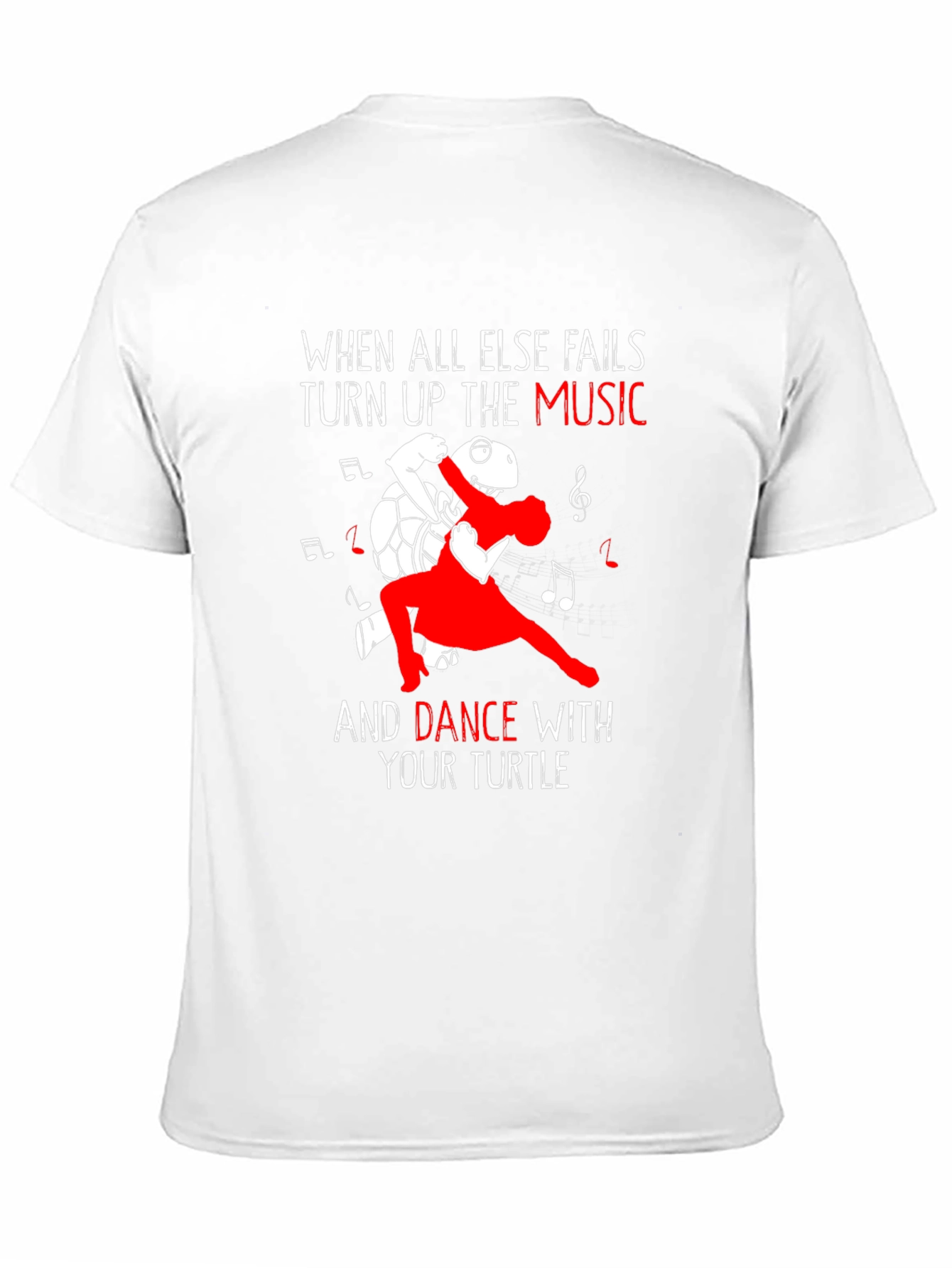 Black Dance with Your Turtle Graphic T-Shirt view 11