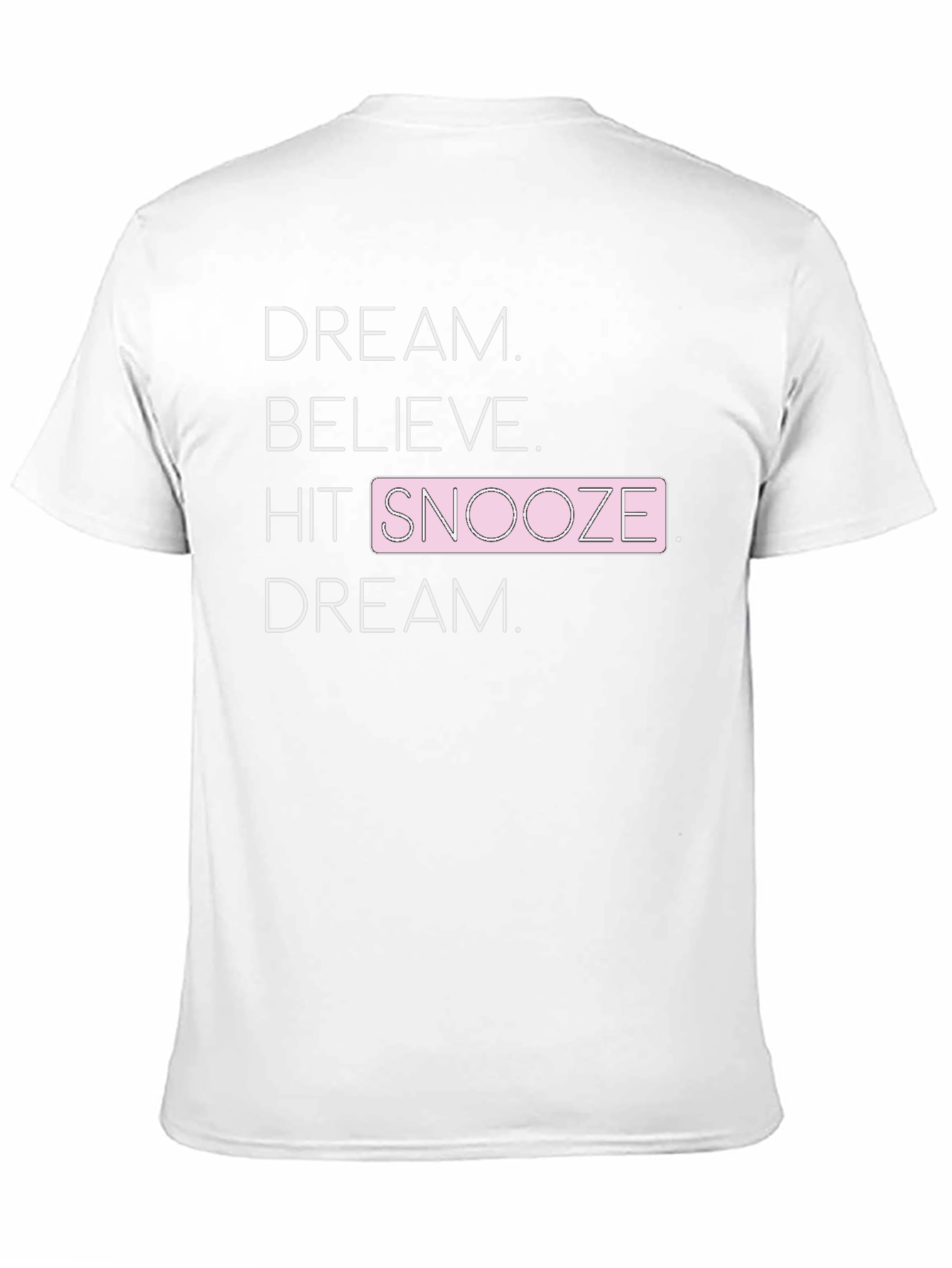 Black Dream Believe Snooze Graphic Tee view 11