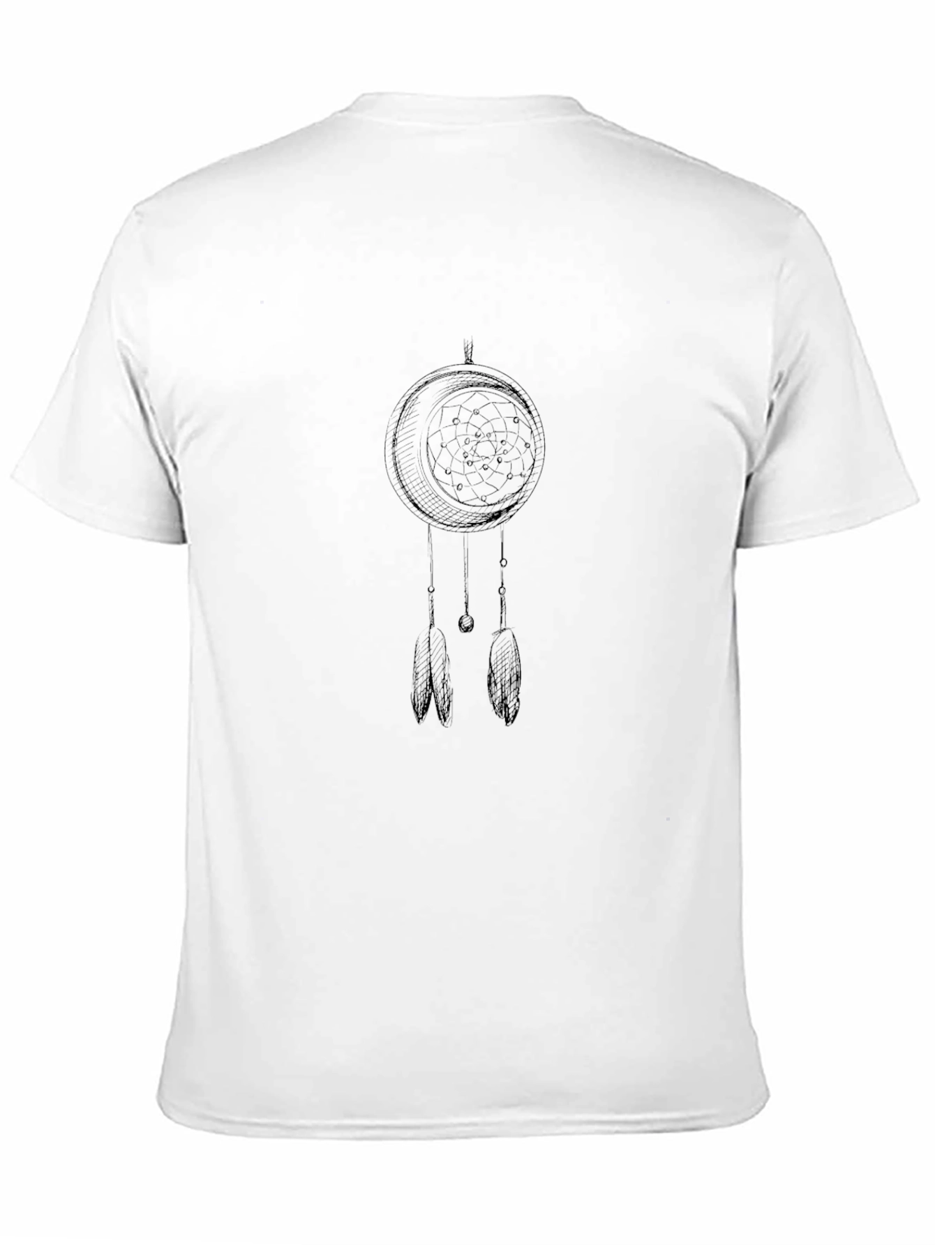 Black Dreamcatcher Graphic Print Black T-Shirt view 11
