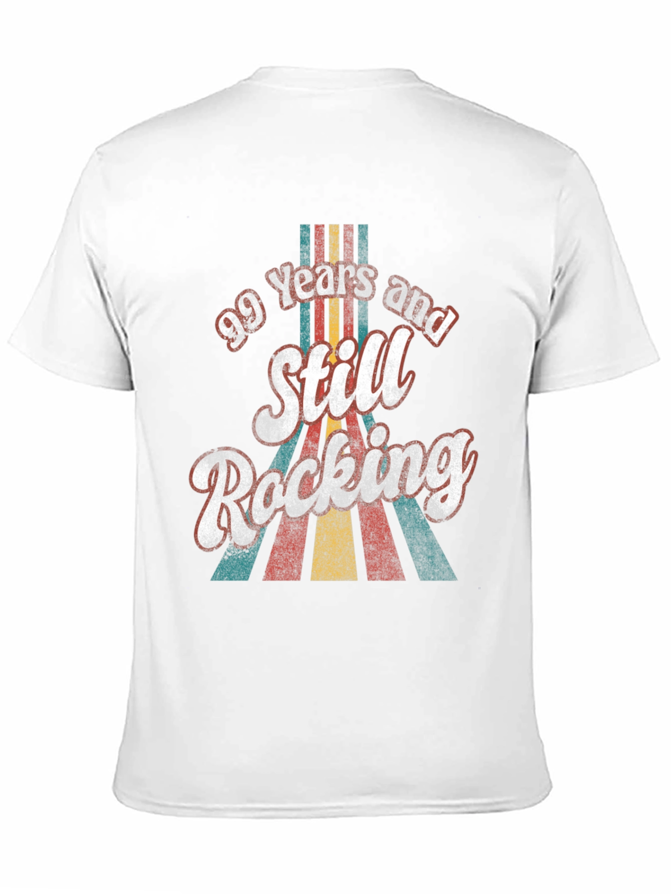 Black 99 Years Still Rocking Retro Birthday T-Shirt view 11