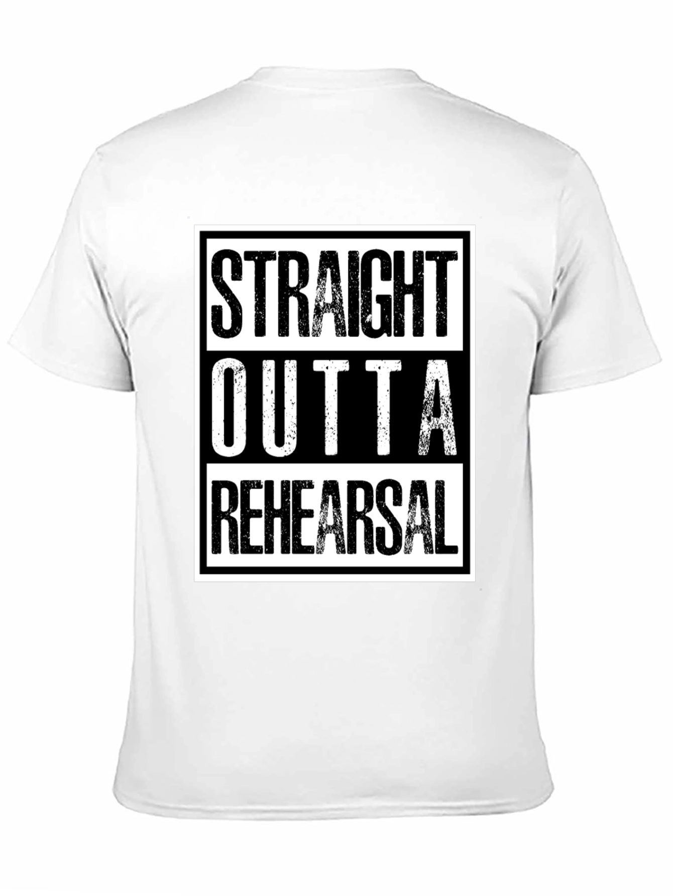 Black Straight Outta Rehearsal Graphic Tee view 11