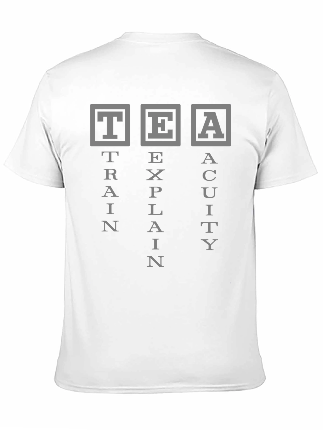 Black TEA Train Explain Acuity T-Shirt view 11