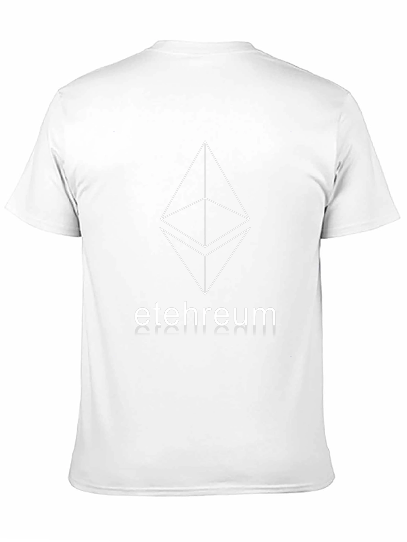 Black Ethereum Logo Black T-Shirt - Crypto Fashion view 11