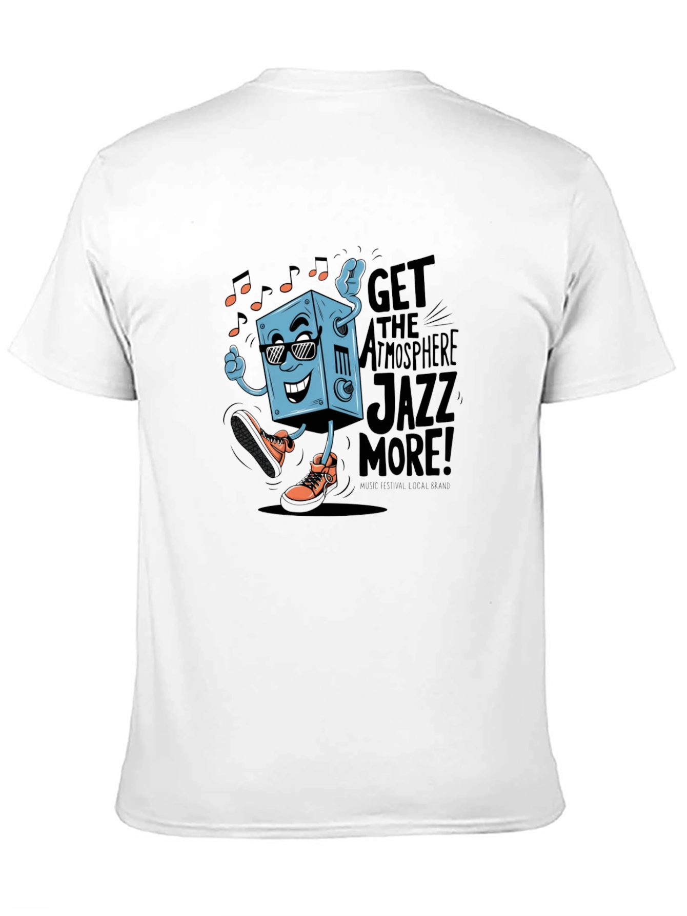 Black Cool Jazz Graphic Tee - Black Cotton T-Shirt view 11