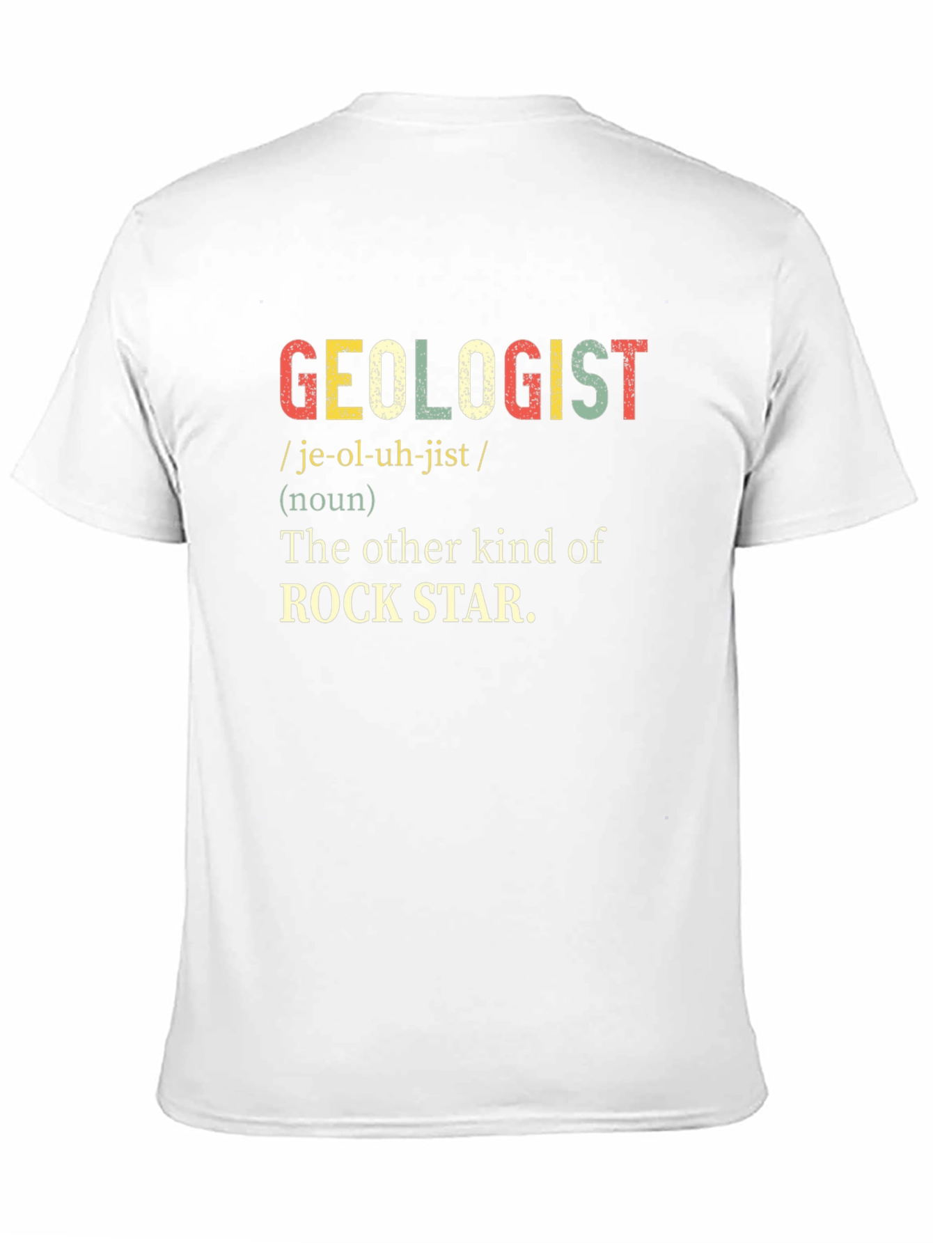 Black Geologist Rock Star Definition T-Shirt view 11