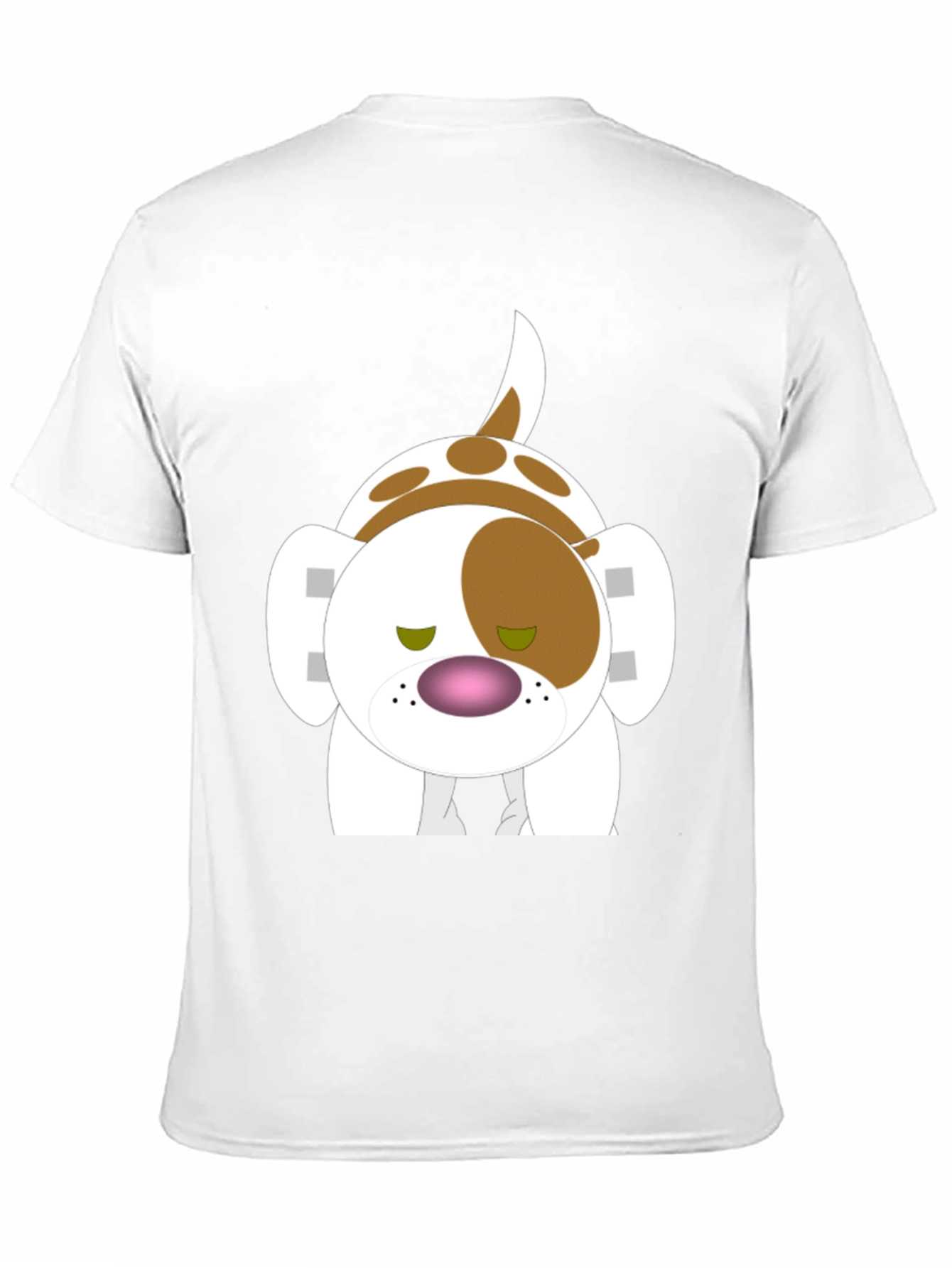 Black Cartoon Dog Print T-Shirt - Soft Cotton Tee view 11