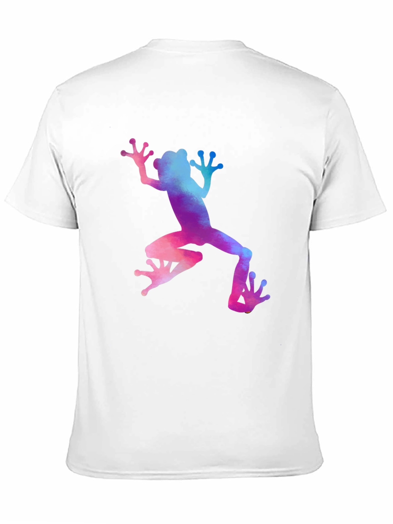 Black Watercolor Frog Graphic Tee - Cool Nature T-Shirt view 11