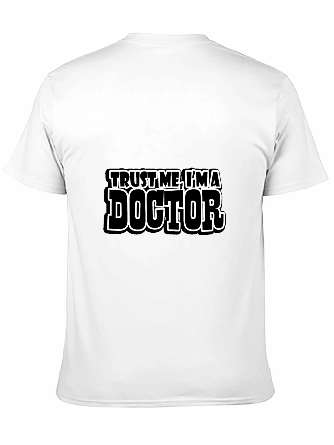 Black Trust Me I'm A Doctor Novelty Graphic Tee view 11