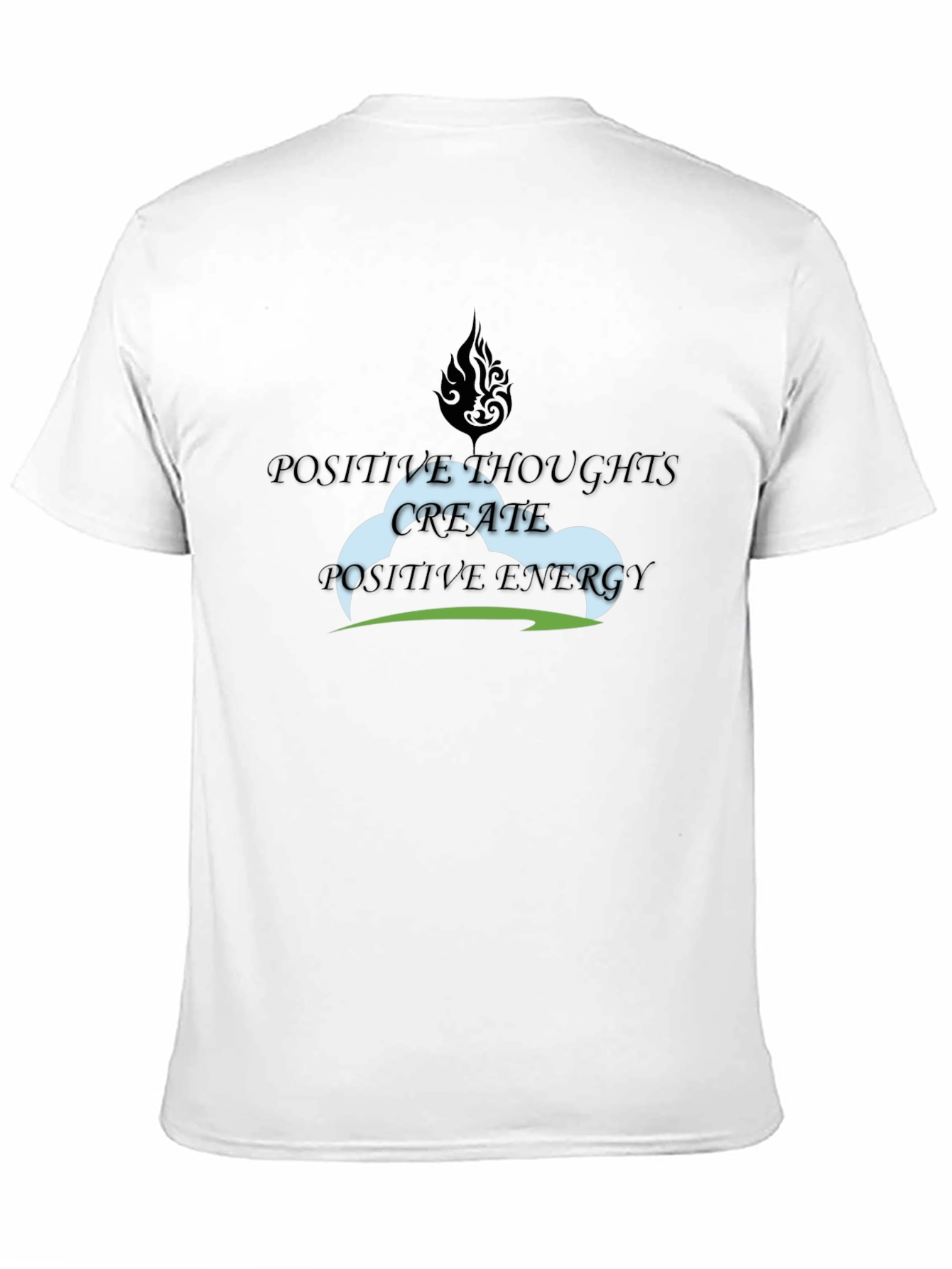 Black Positive Thoughts T-Shirt view 11