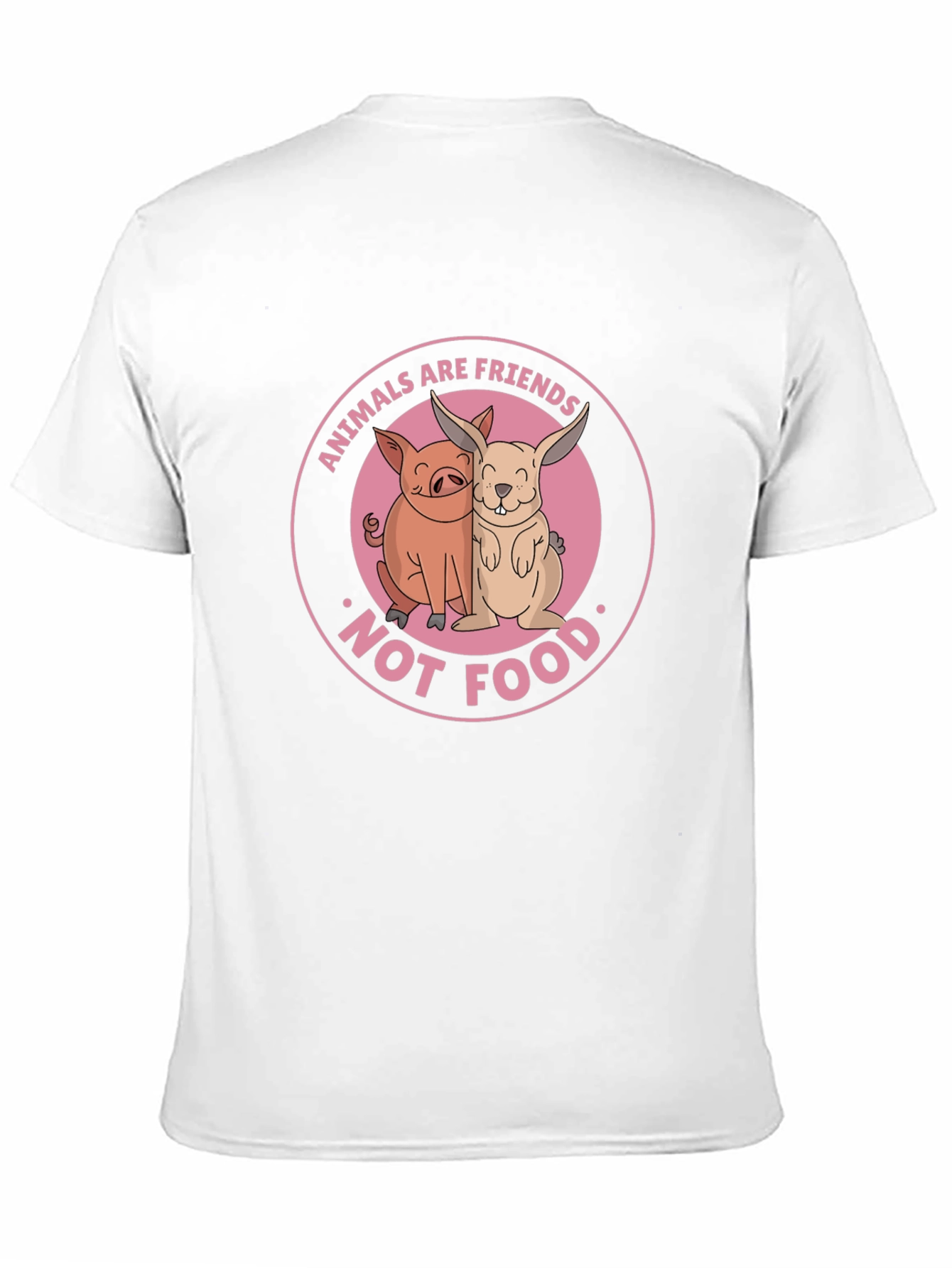 Black Vegan Animals Are Friends T-shirt view 11