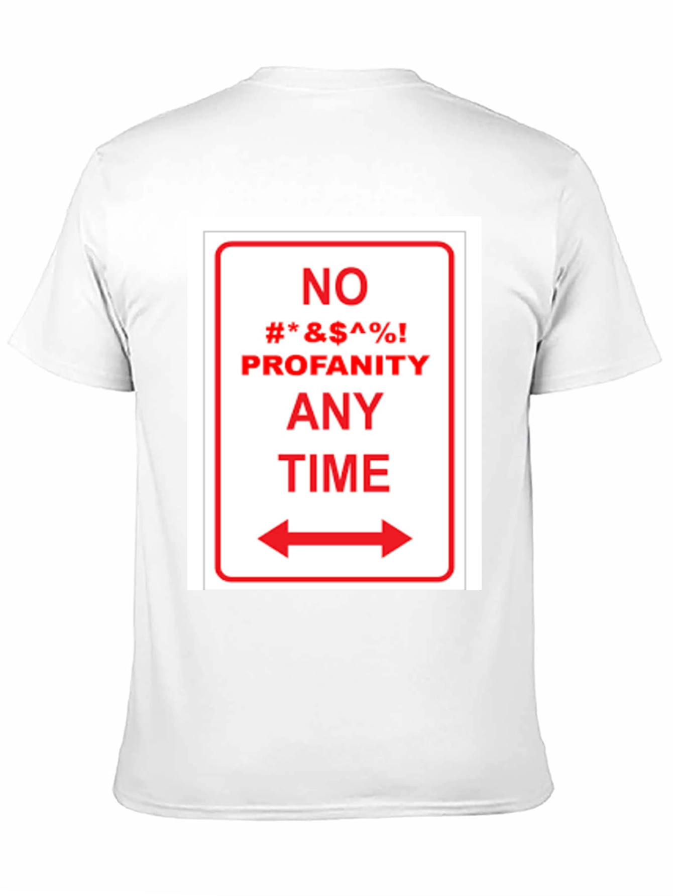 Black No Profanity Anytime Graphic Tee view 11