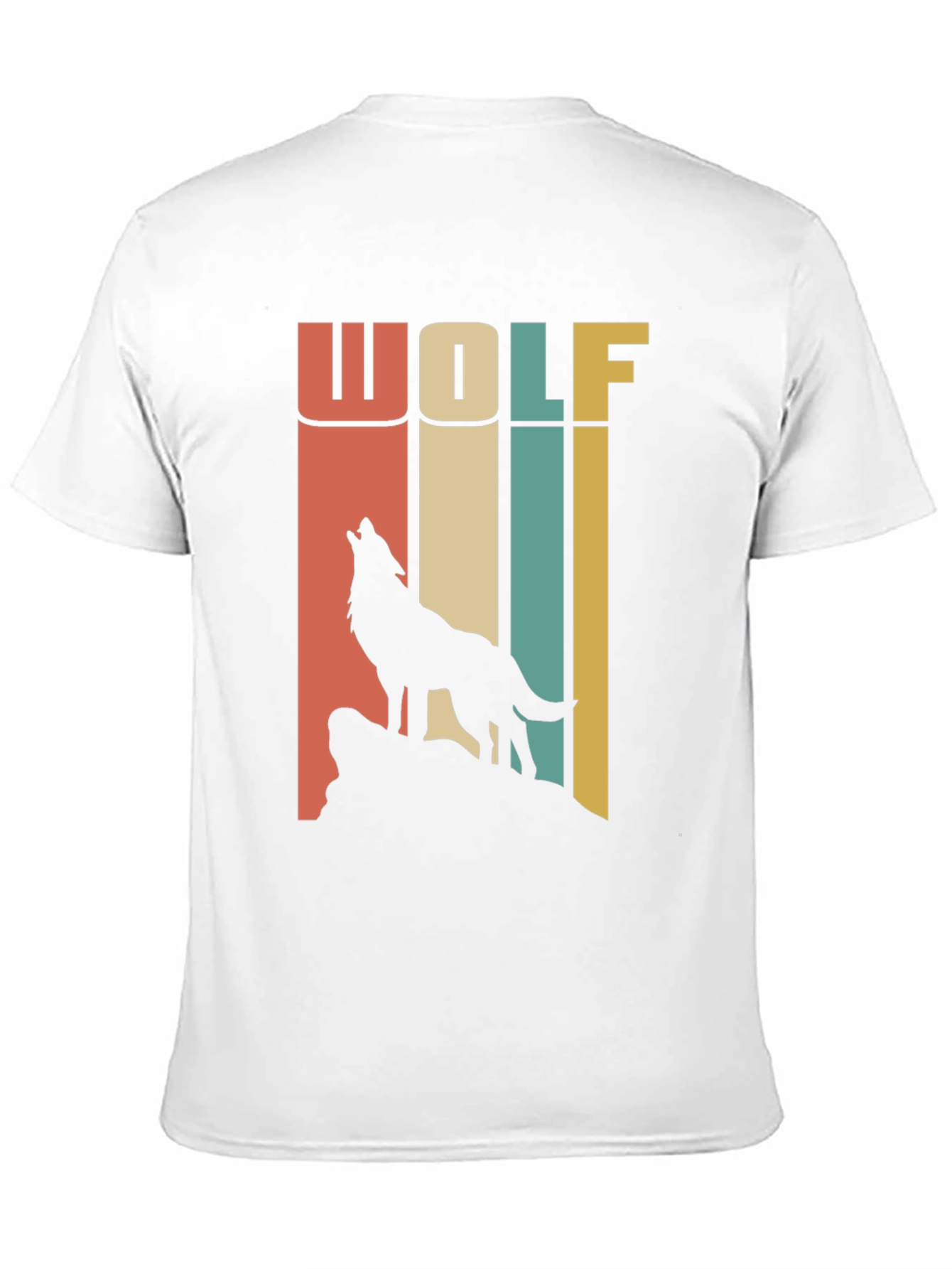 Black Retro Wolf T-Shirt - Vintage Style Graphic Tee view 11